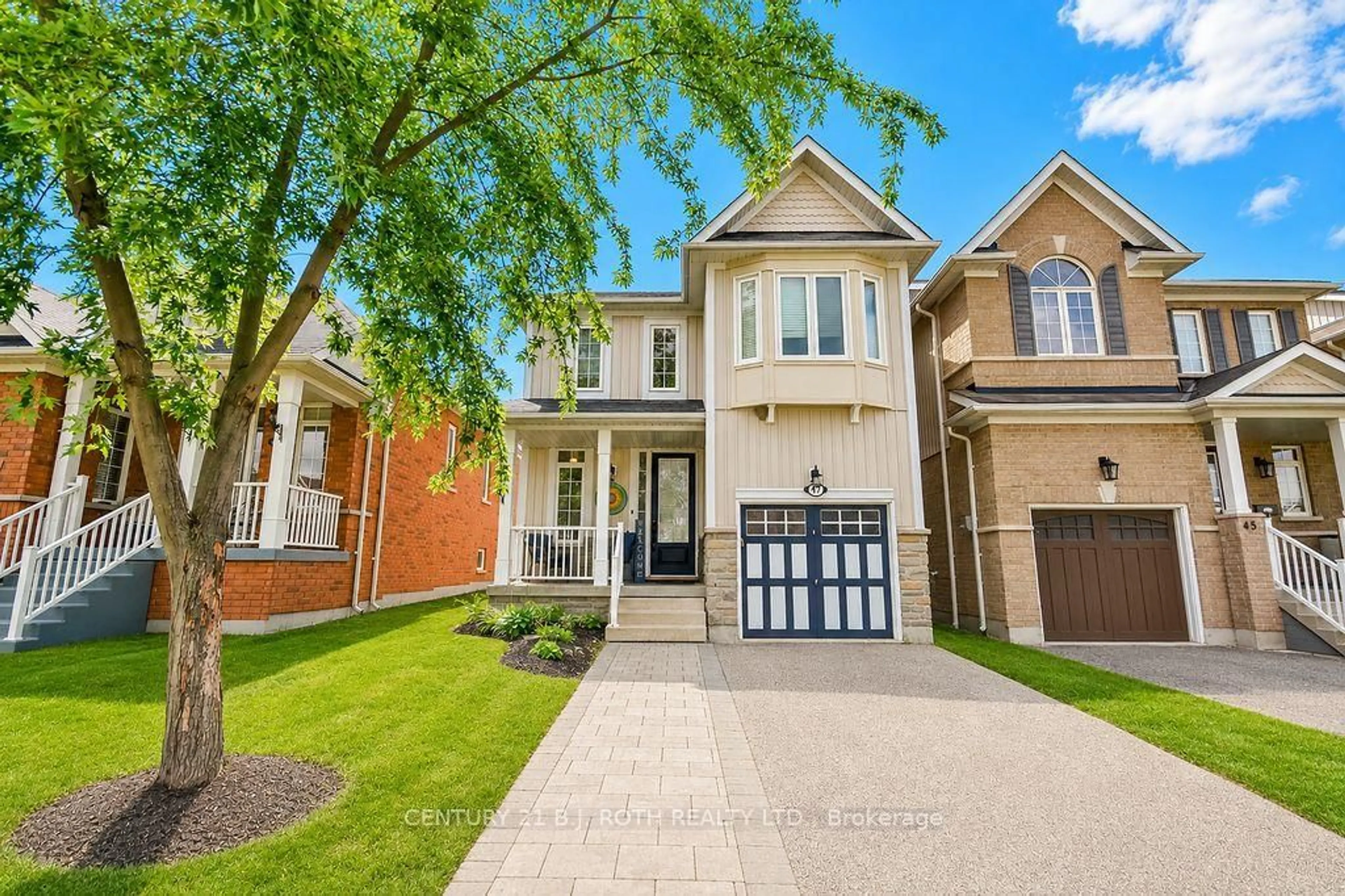 Home with brick exterior material, street for 47 Legion Way, Essa Ontario L0M 1B5