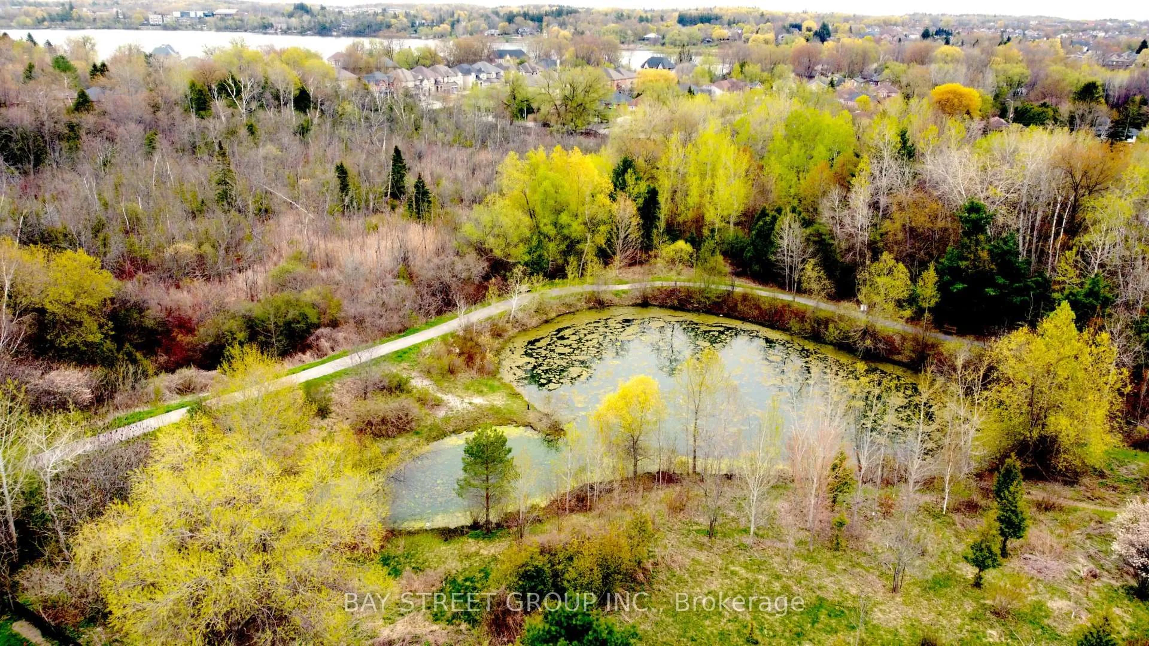A pic from outside/outdoor area/front of a property/back of a property/a pic from drone, water/lake/river/ocean view for 37 Bayswater Ave, Richmond Hill Ontario L4E 4E5