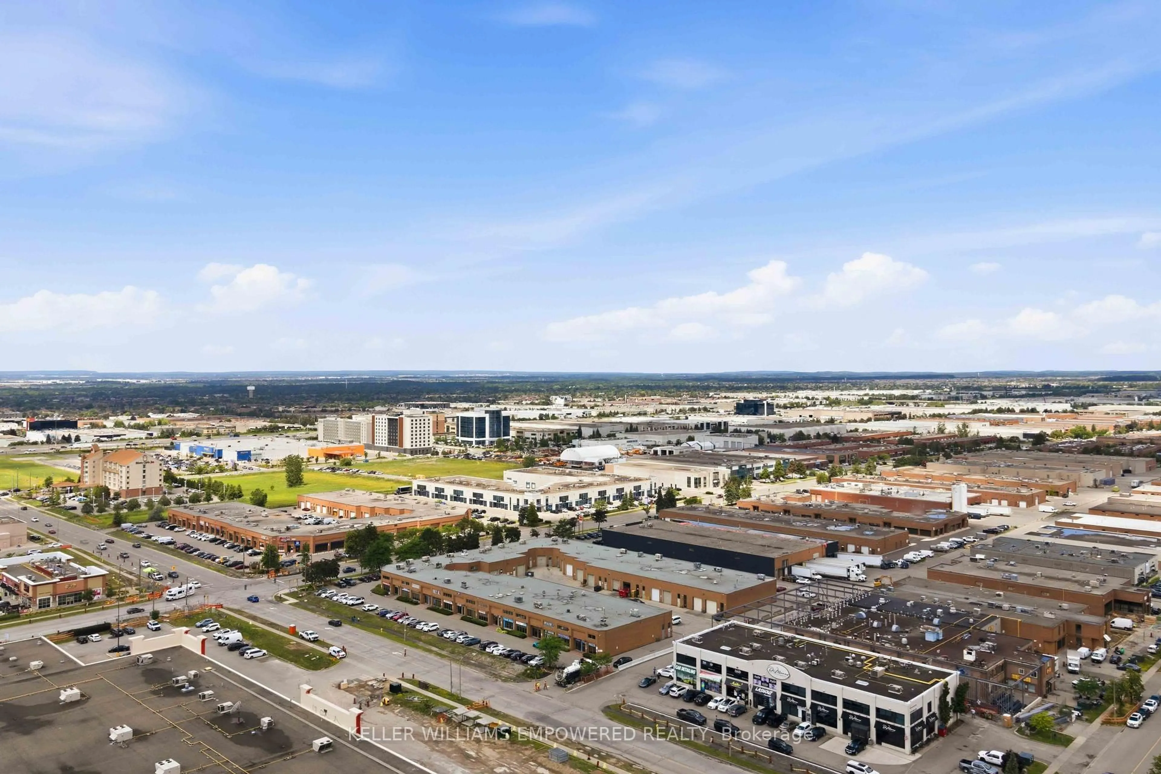 A pic from outside/outdoor area/front of a property/back of a property/a pic from drone, city buildings view from balcony for 5 Buttermill Ave #2501, Vaughan Ontario L4K 0J5