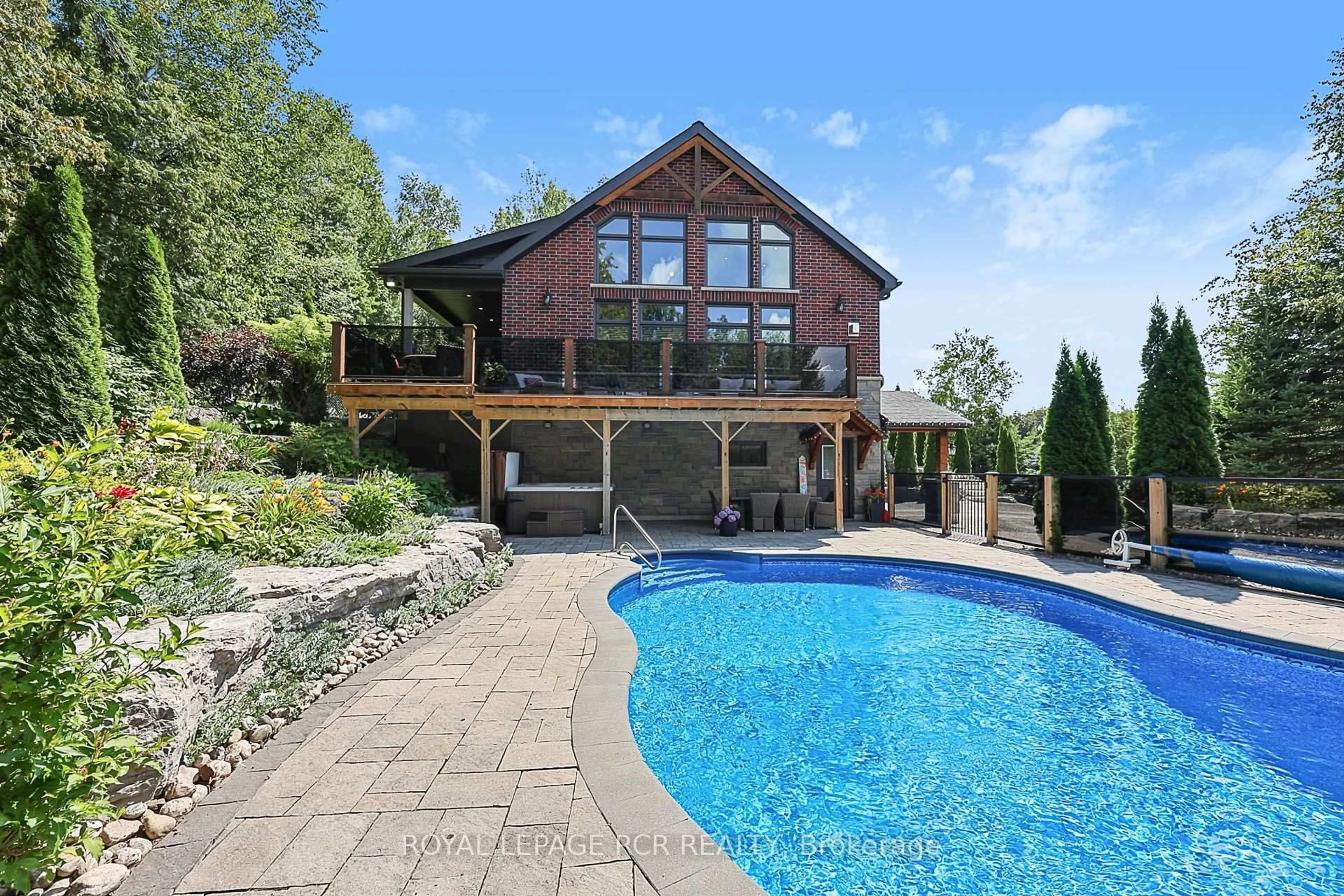 A pic from outside/outdoor area/front of a property/back of a property/a pic from drone, water/lake/river/ocean view for 49 Wagner's Rd, Uxbridge Ontario L0C 1H0