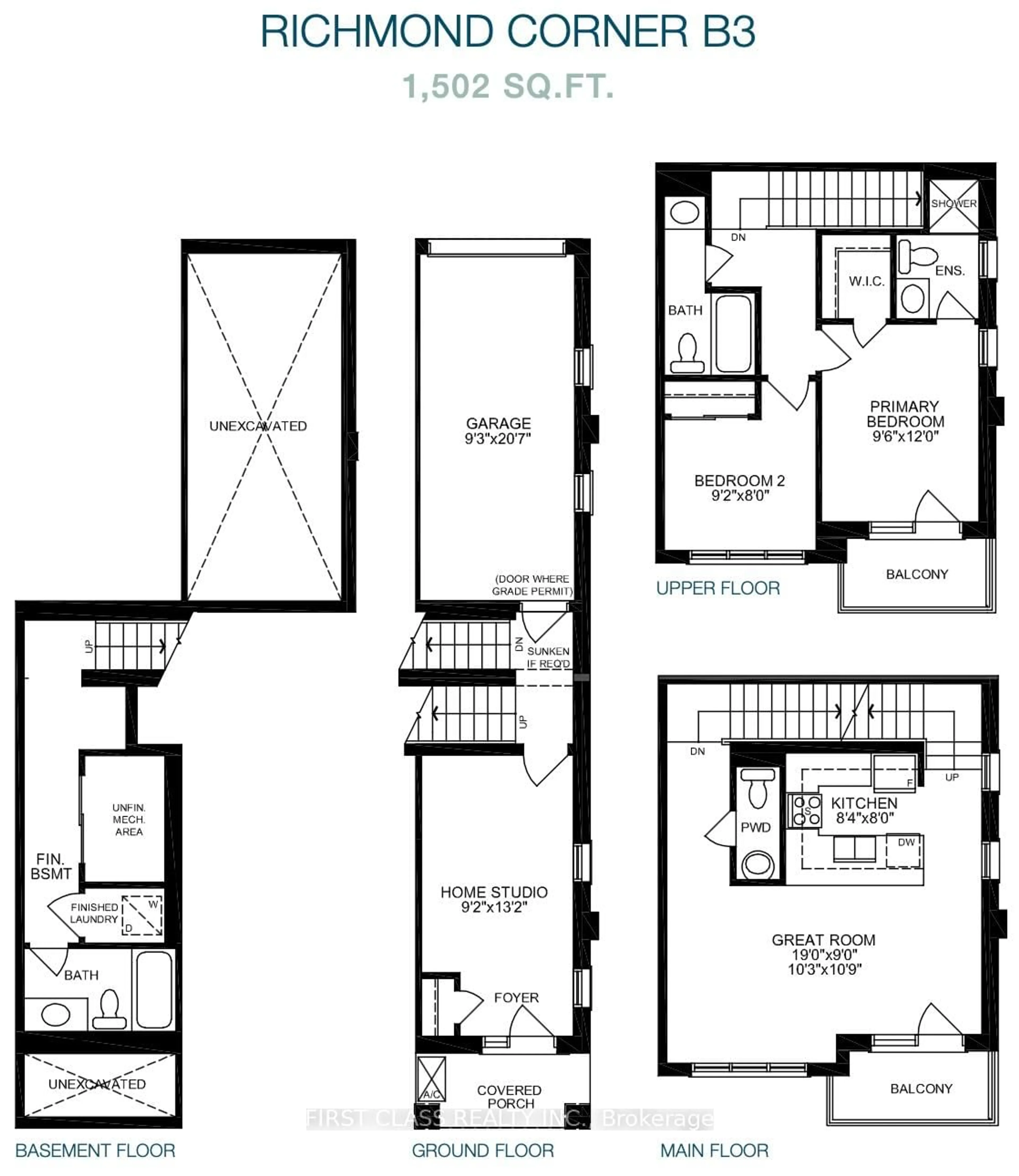Floor plan for 224 Matawin Lane, Richmond Hill Ontario L4B 0H8