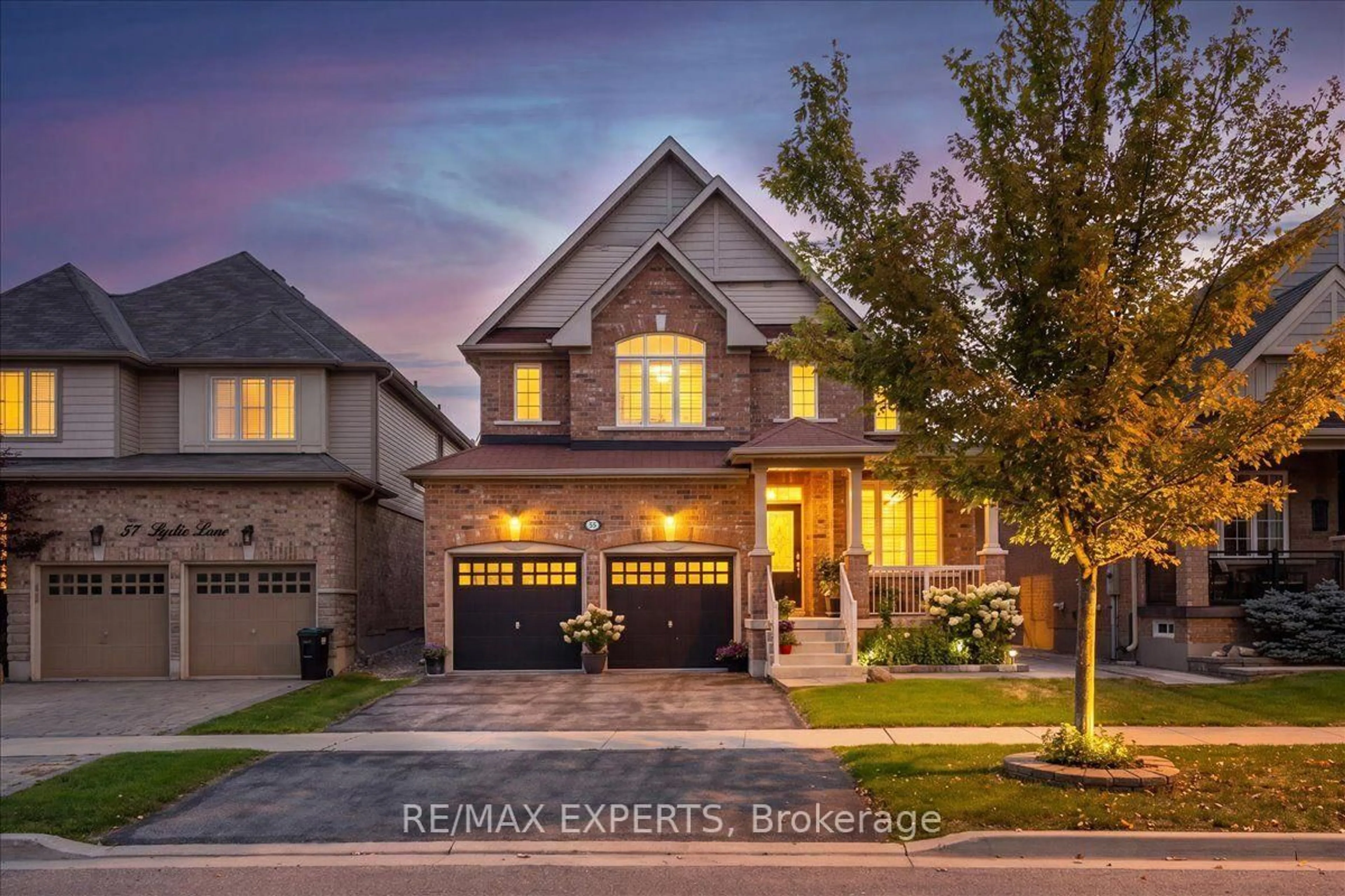 Home with brick exterior material, street for 55 Sydie Lane, New Tecumseth Ontario L0G 1W0