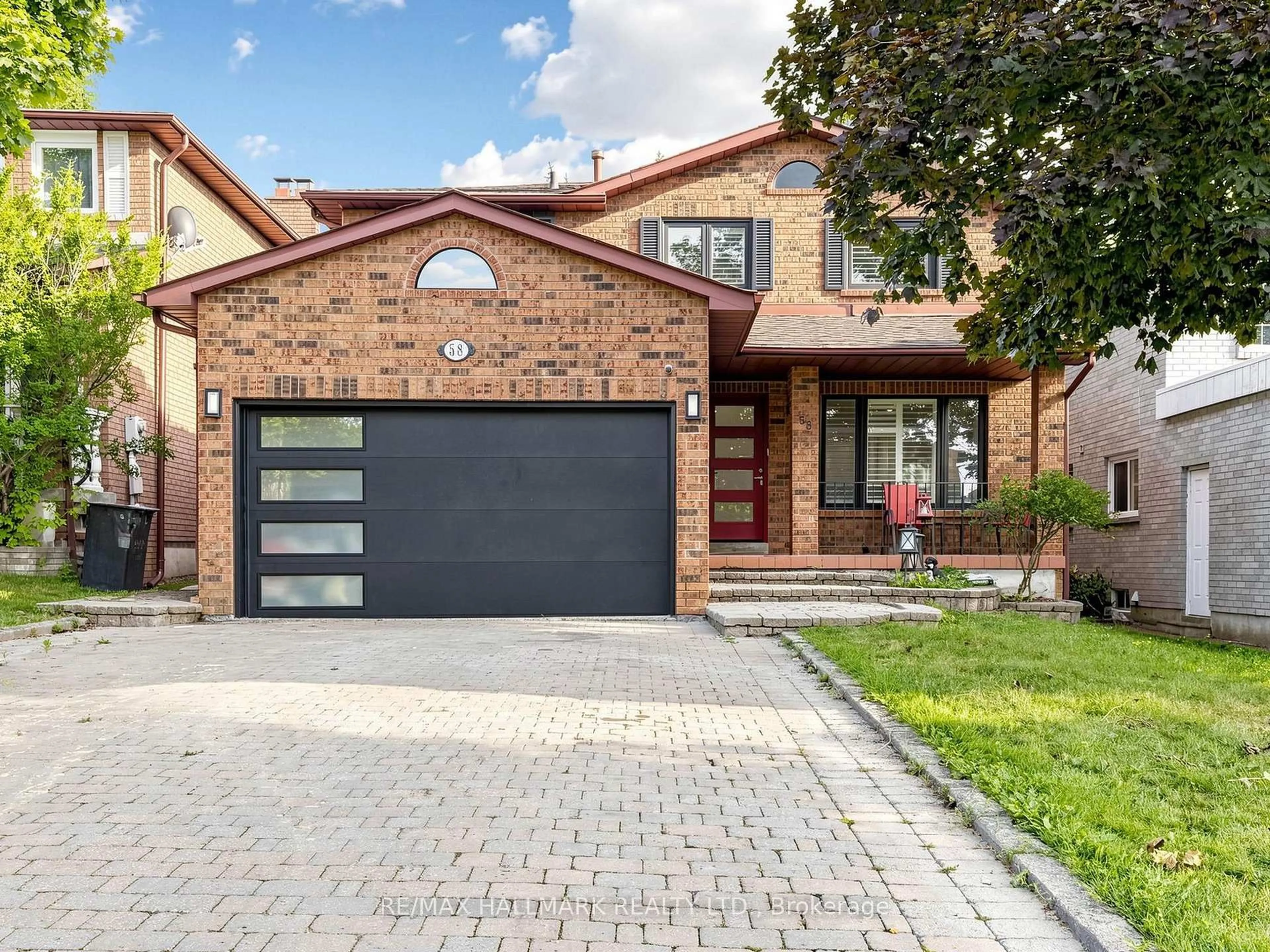 Home with brick exterior material, street for 58 Marchwood Cres, Richmond Hill Ontario L4C 8M4