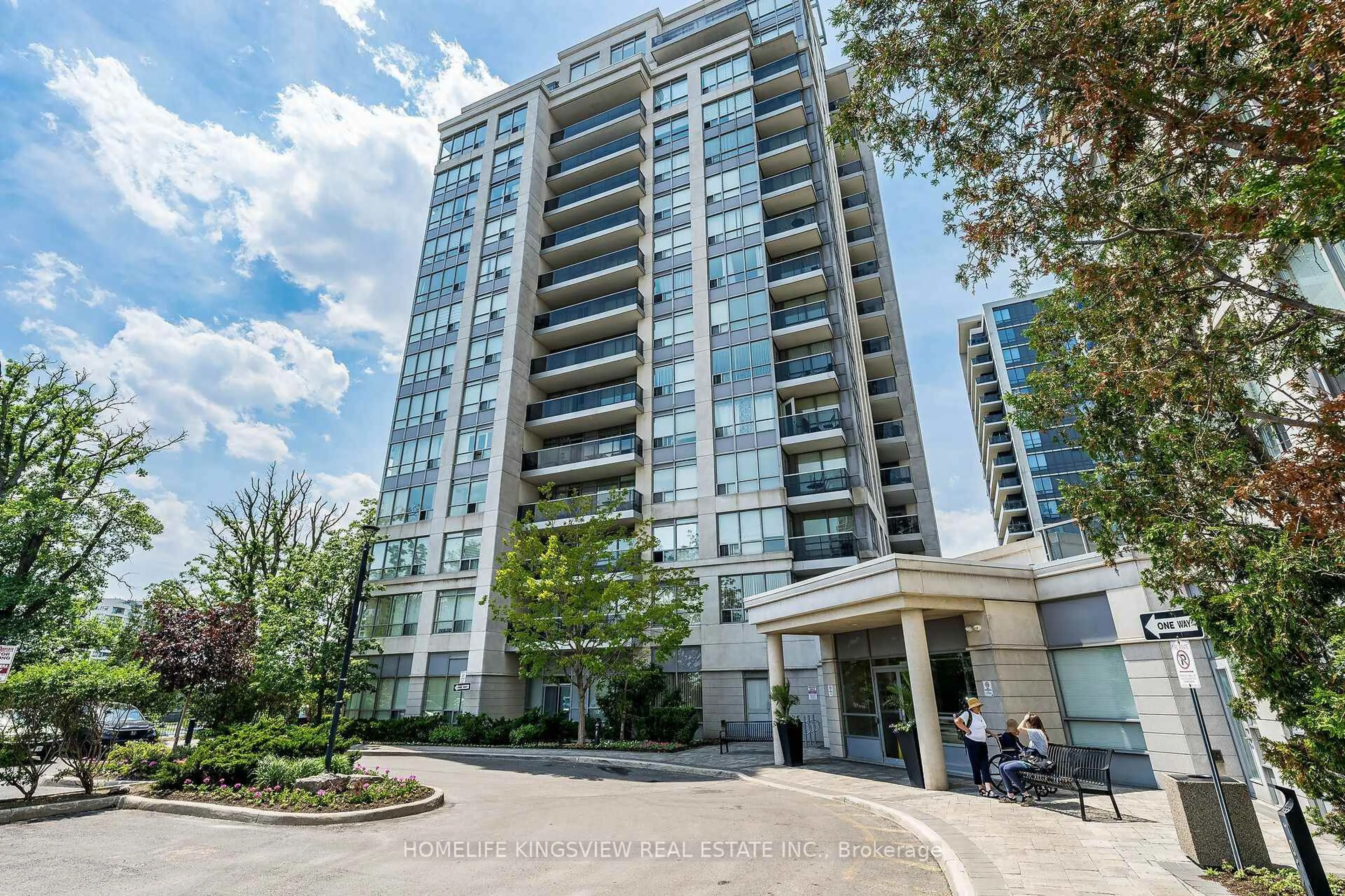 A pic from outside/outdoor area/front of a property/back of a property/a pic from drone, unknown for 60 Disera Dr #807, Vaughan Ontario L4J 9G1
