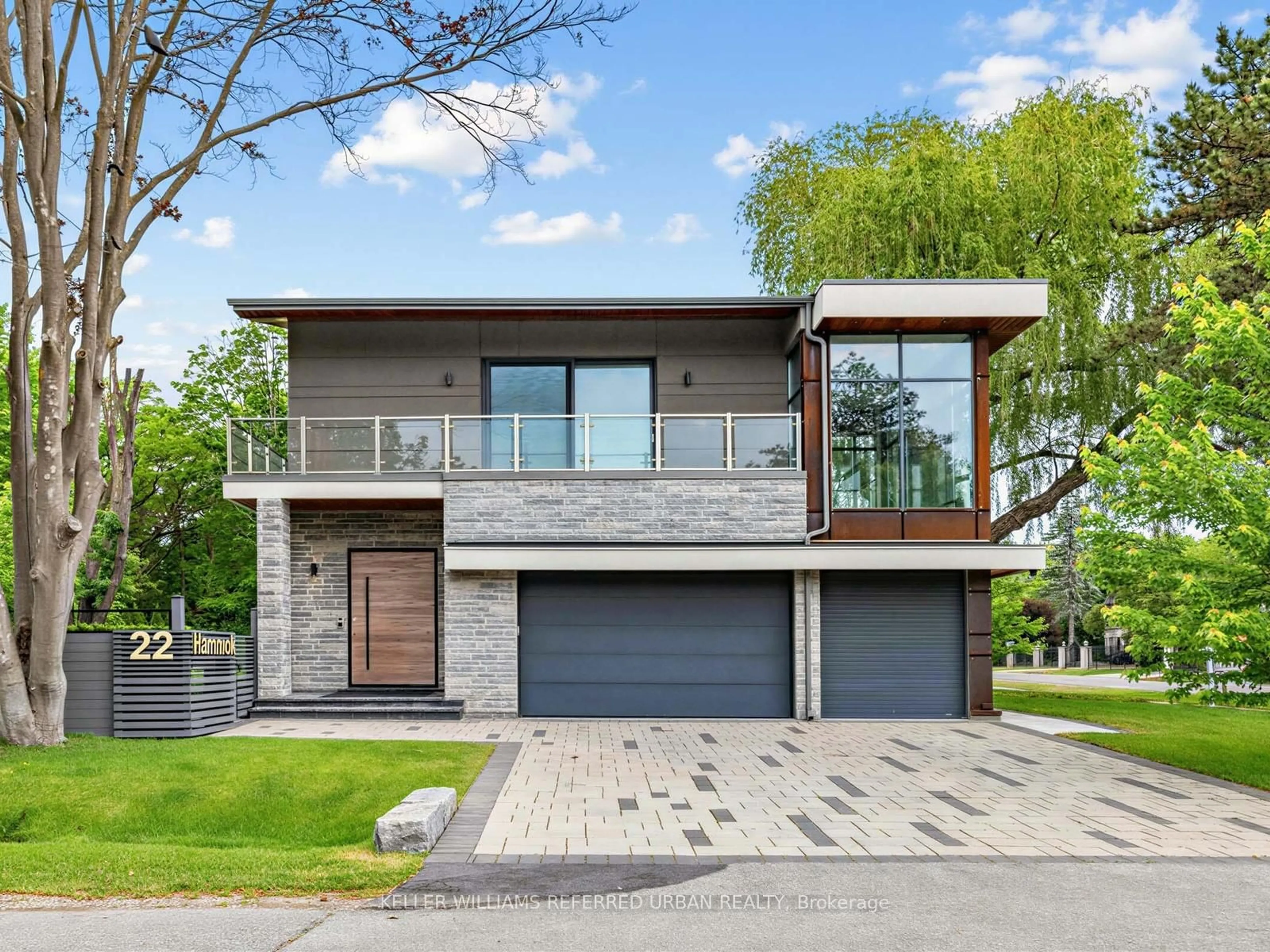 Home with brick exterior material, street for 22 Hammok Cres, Markham Ontario L3T 2W9
