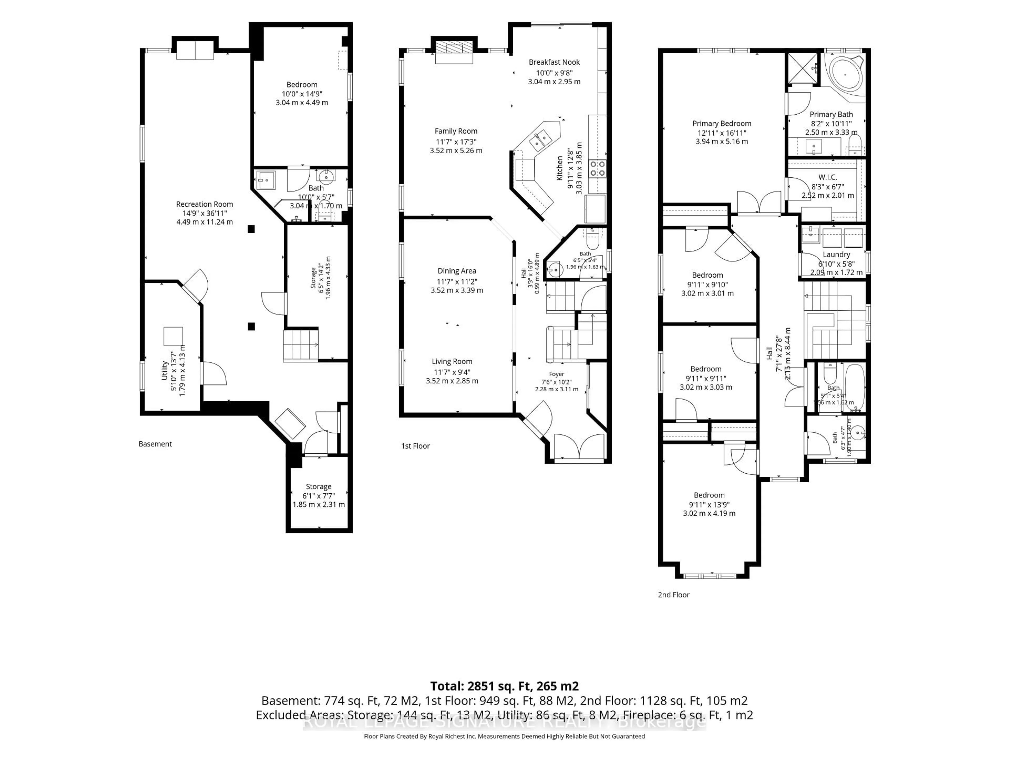Floor plan for 26 Tomscot Ave, Richmond Hill Ontario L4E 4M2
