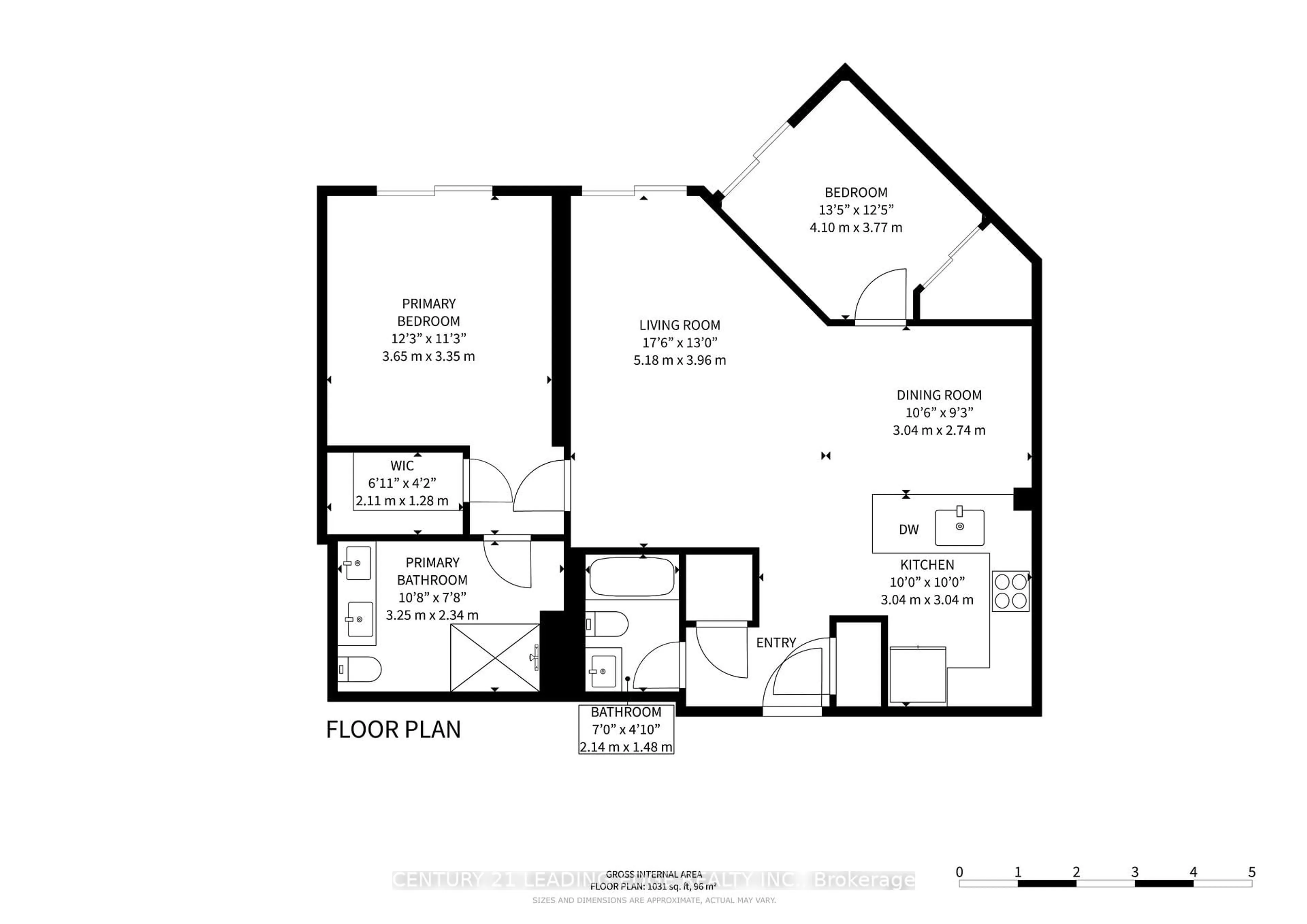 Floor plan for 25 Baker Hill Blvd #417, Whitchurch-Stouffville Ontario L4A 4R5