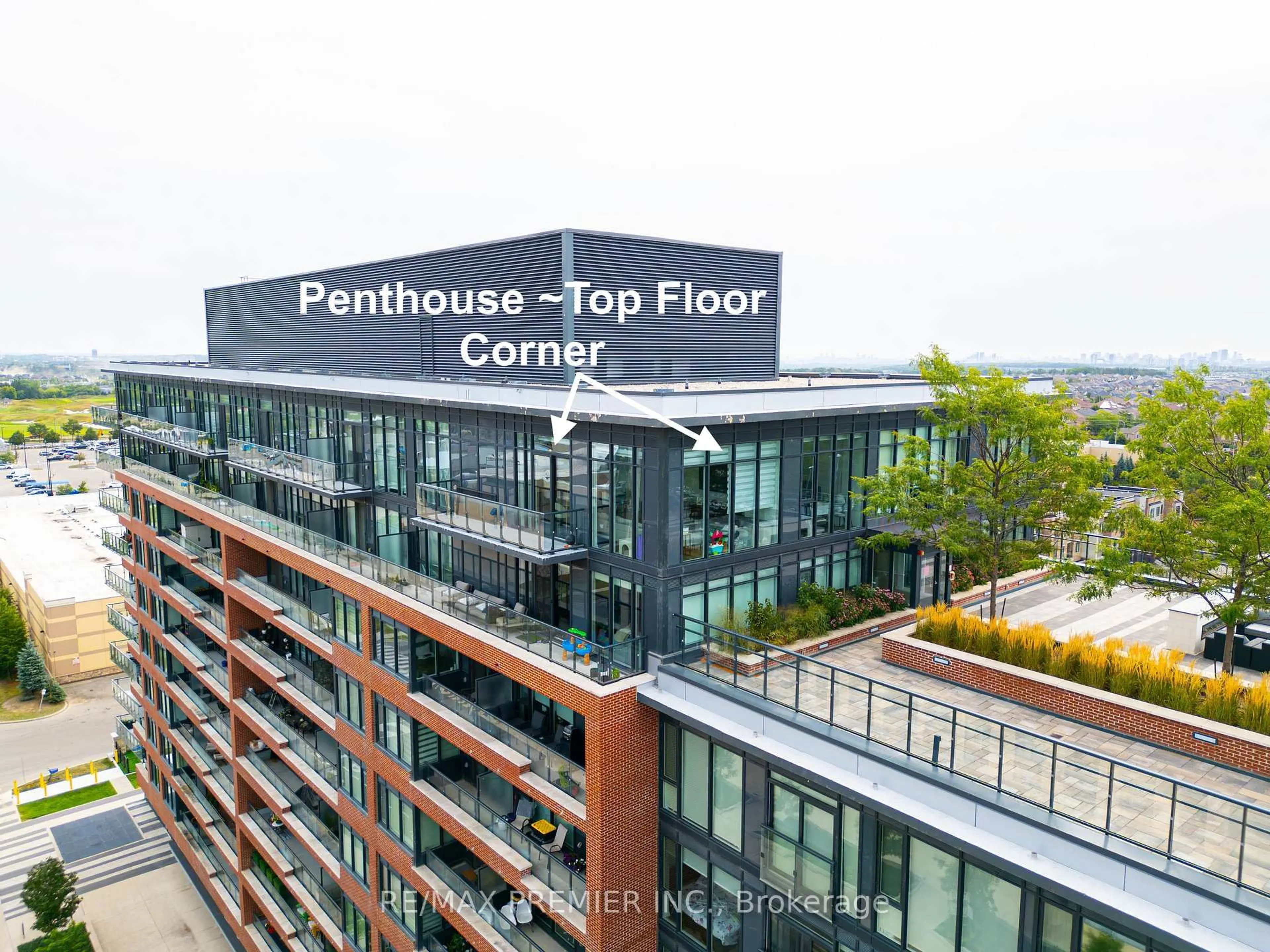A pic from outside/outdoor area/front of a property/back of a property/a pic from drone, city buildings view from balcony for 99 Eagle Rock Way ##1012, Vaughan Ontario L6A 5A7
