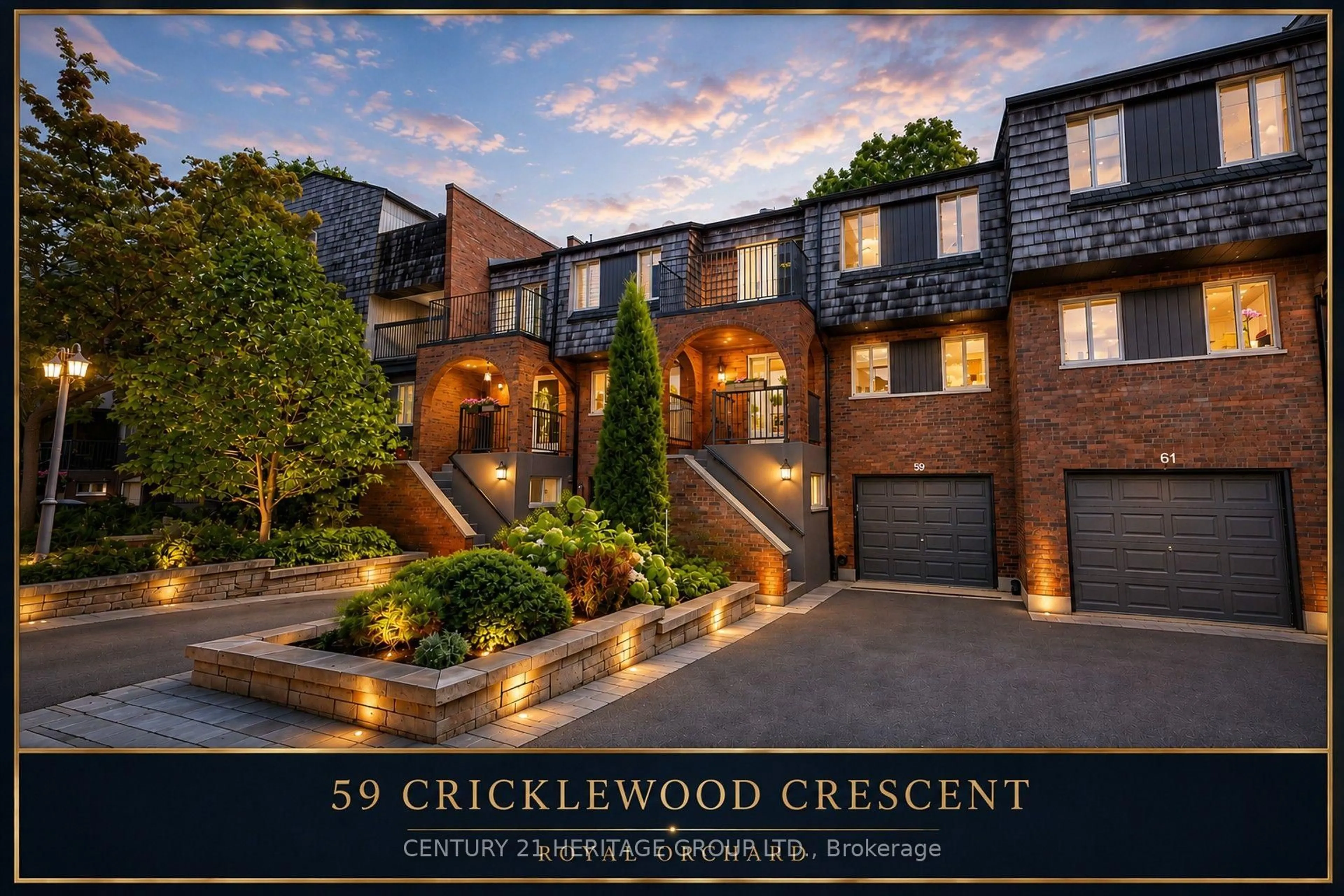 Home with brick exterior material, street for 59 Cricklewood Cres, Markham Ontario L3T 4T8