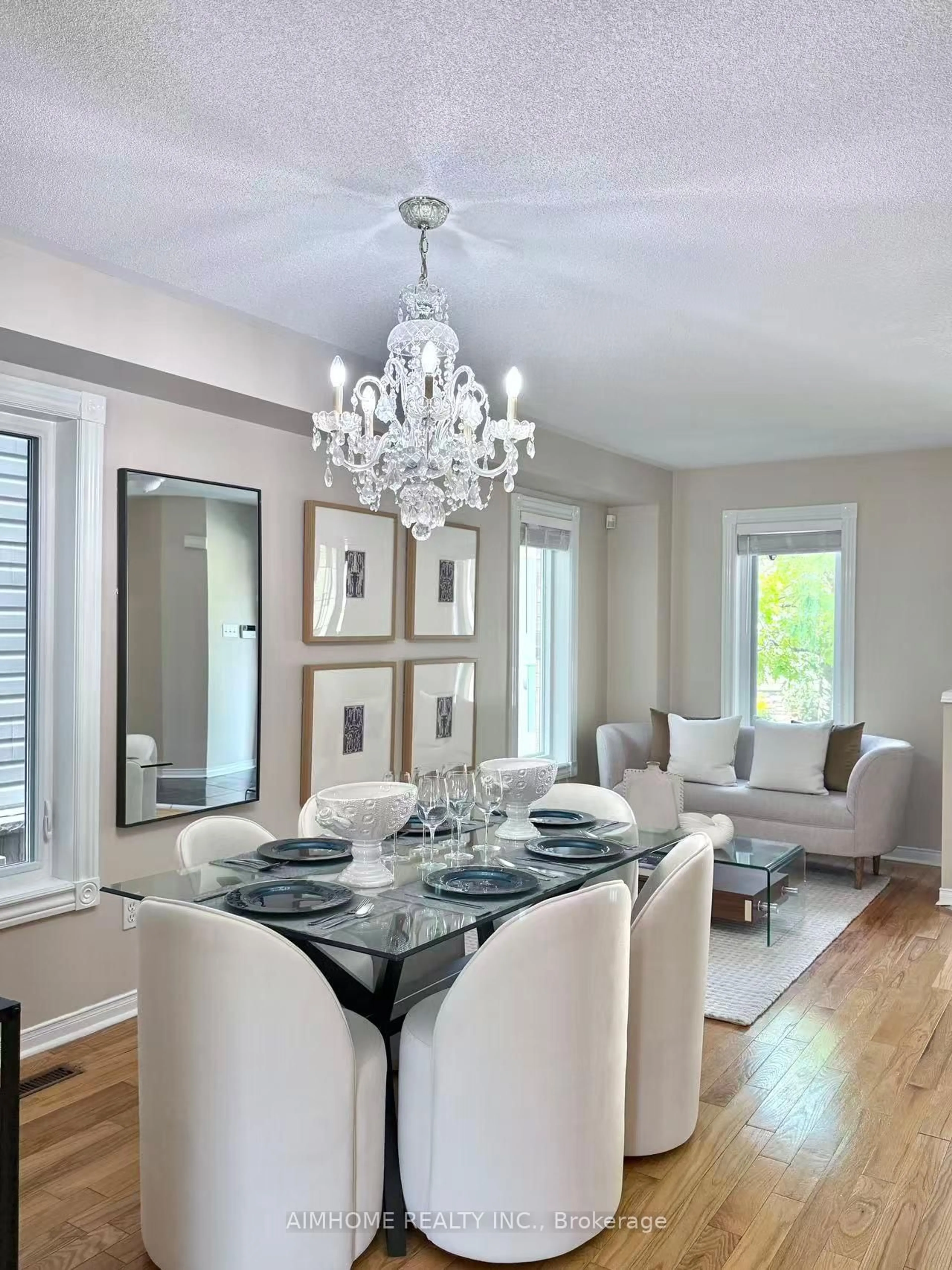 Dining room, wood/laminate floor for 23 Bruce Creek Dr, Markham Ontario L6C 2V8