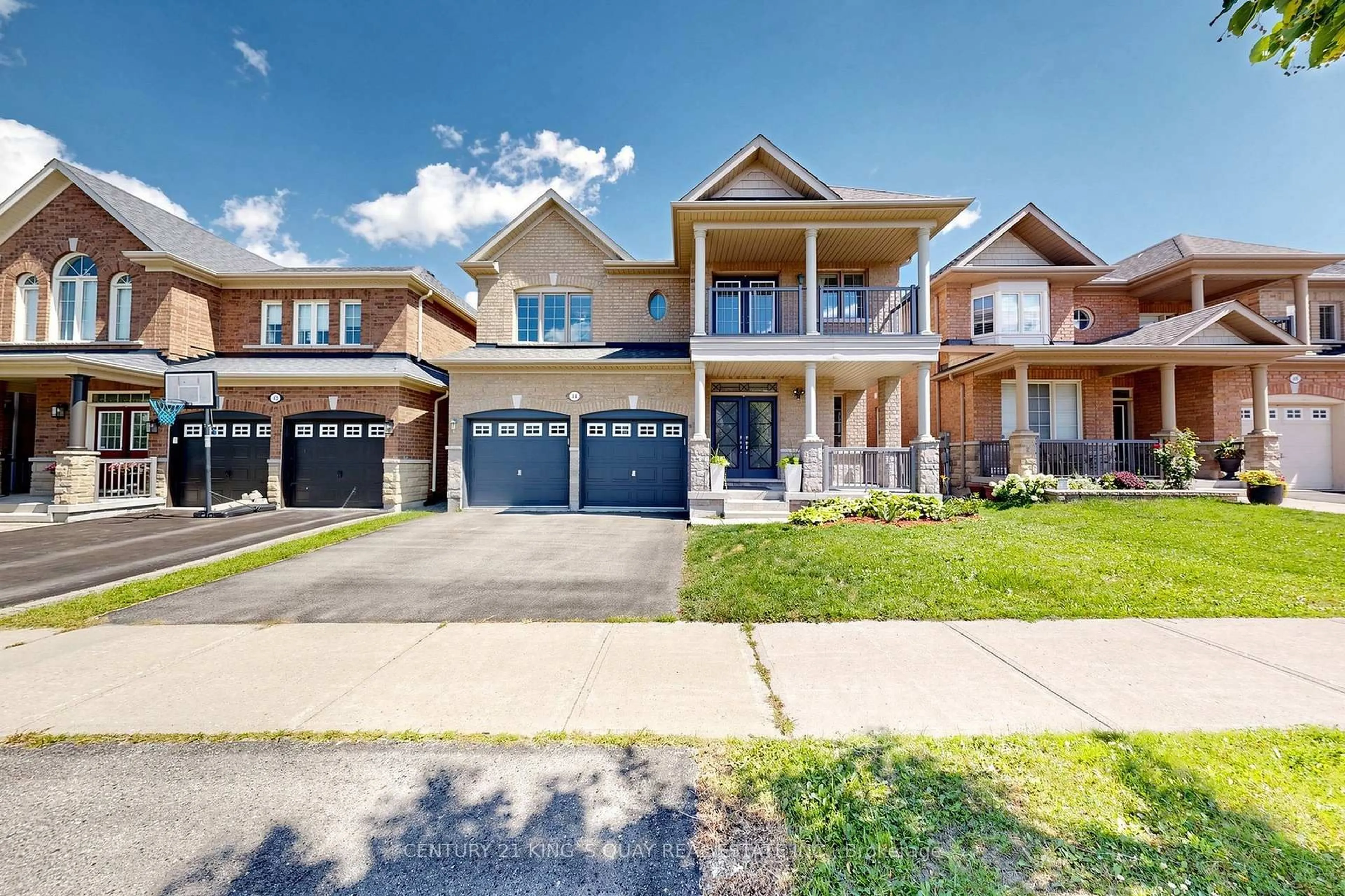 Home with brick exterior material, street for 44 Dame Gruev Dr, Markham Ontario L6E 0M4