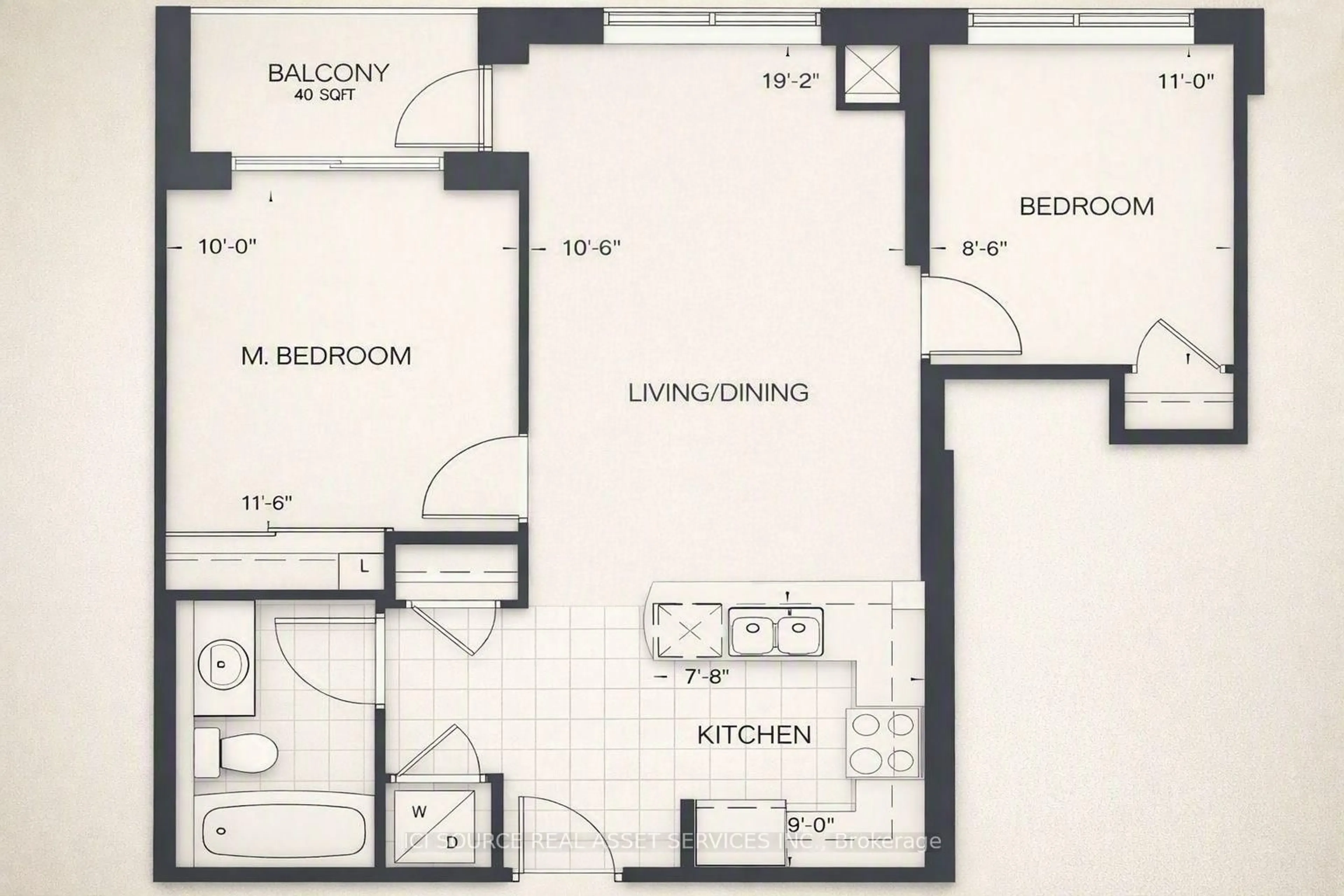 Floor plan for 73 King William Cres #202, Richmond Hill Ontario L4B 0C2
