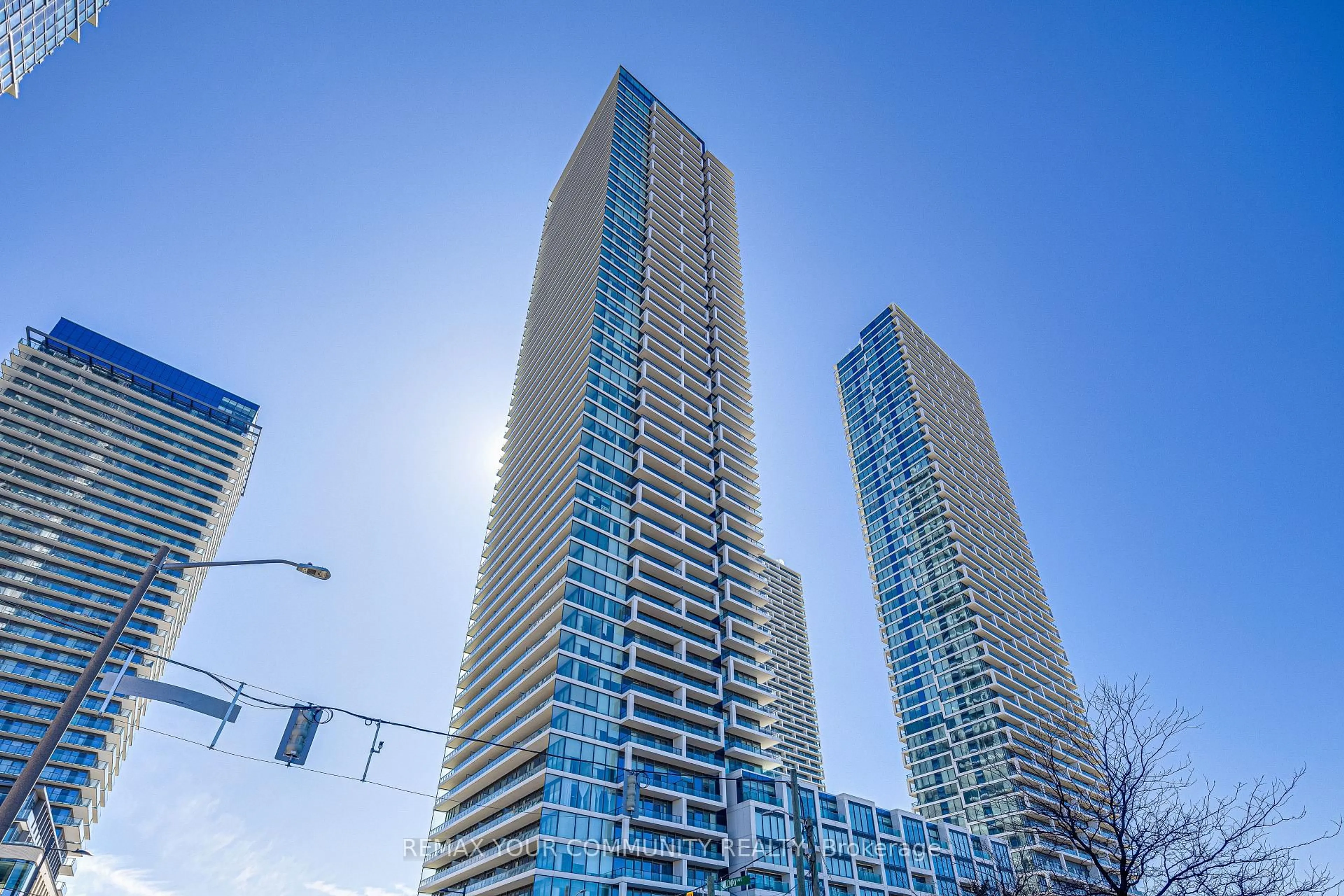 A pic from outside/outdoor area/front of a property/back of a property/a pic from drone, city buildings view from balcony for 950 Portage Pkwy #3912, Vaughan Ontario L4K 0J7