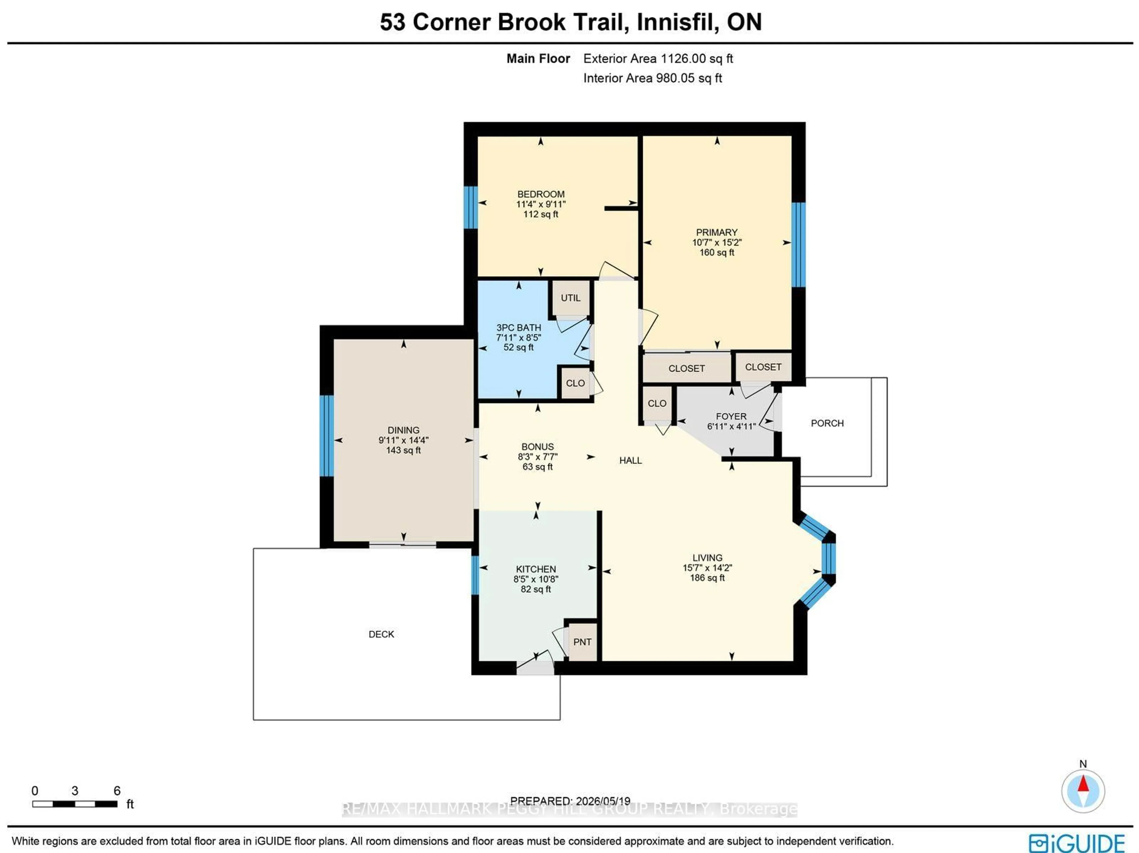 Floor plan for 53 Corner Brook Tr, Innisfil Ontario L9S 1N6