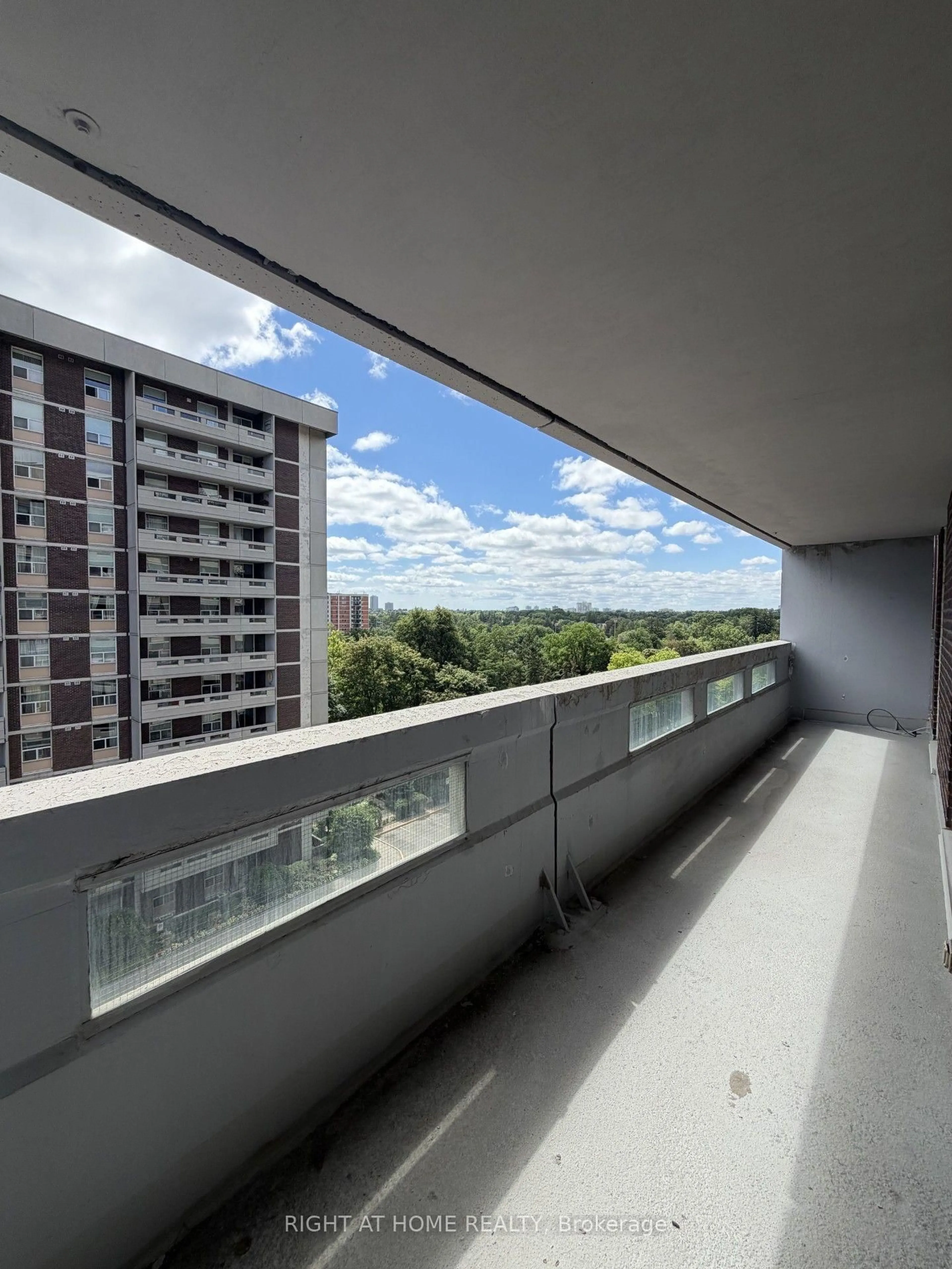 Balcony in the apartment, city buildings view from balcony for 60 Inverlochy Blvd #802, Markham Ontario L3T 4T7
