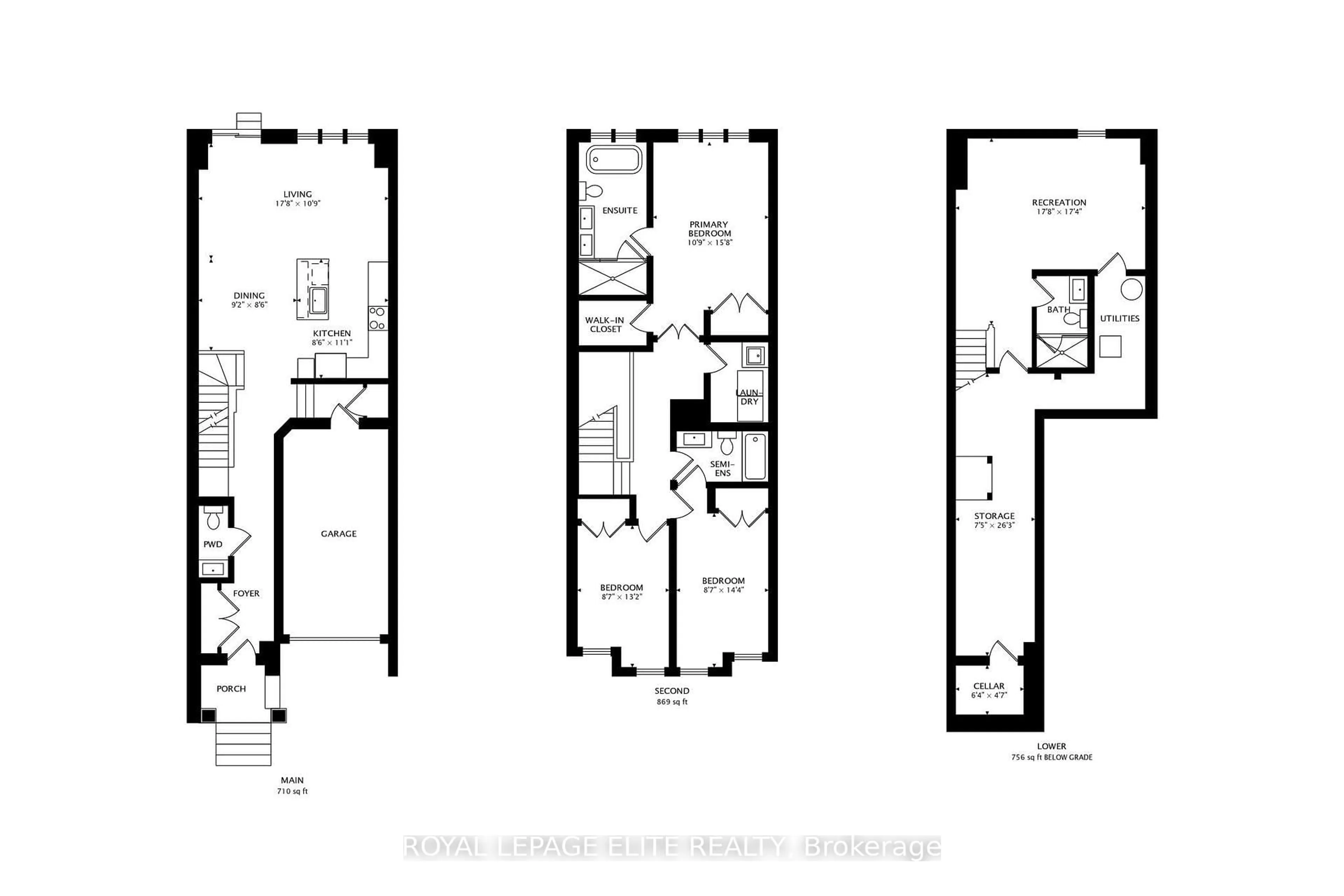 Floor plan for 11 Dennison St, King Ontario L7B 1G2