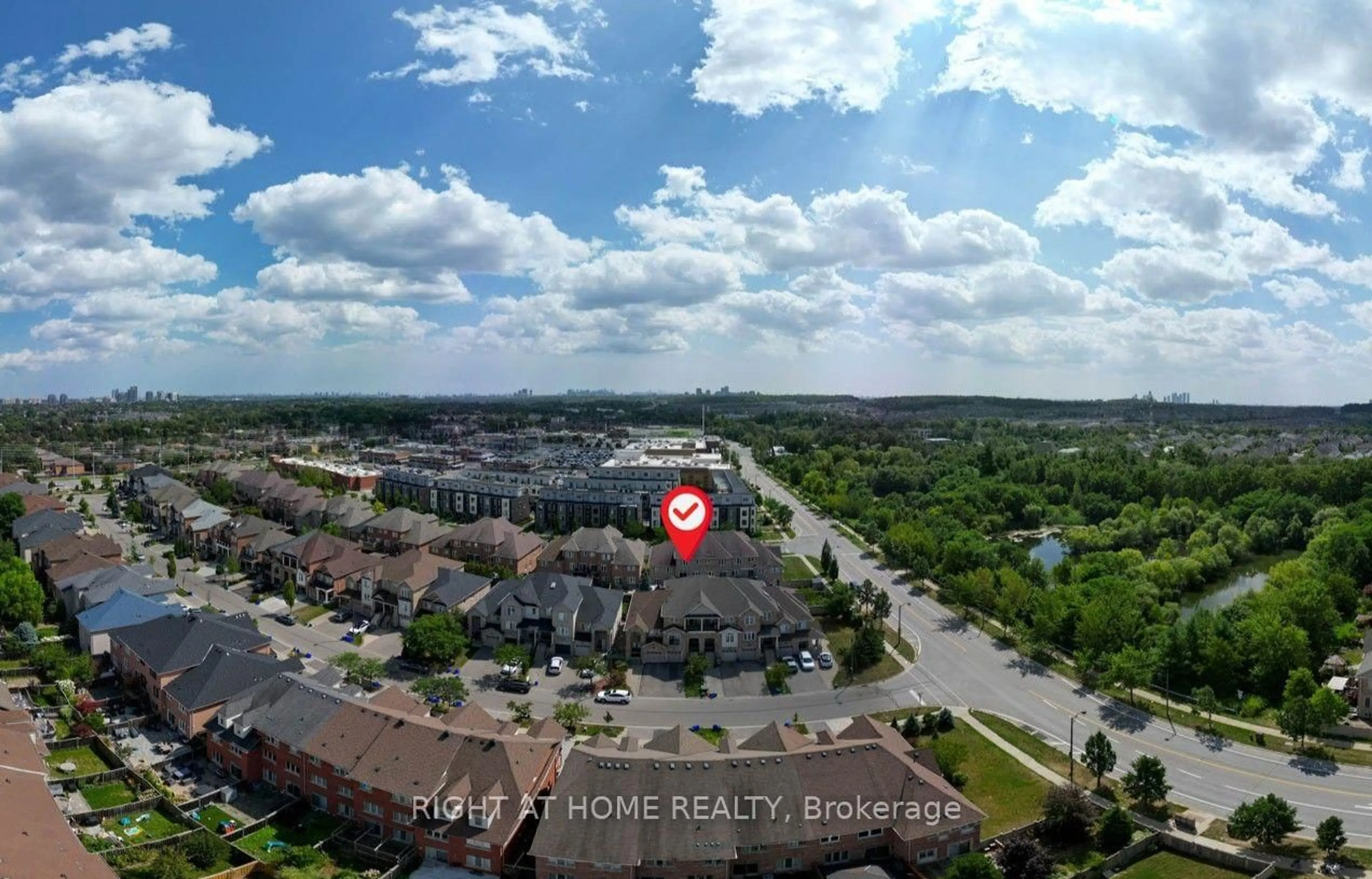 A pic from outside/outdoor area/front of a property/back of a property/a pic from drone, city buildings view from balcony for 11 Littleriver Crt, Vaughan Ontario L6A 0K4