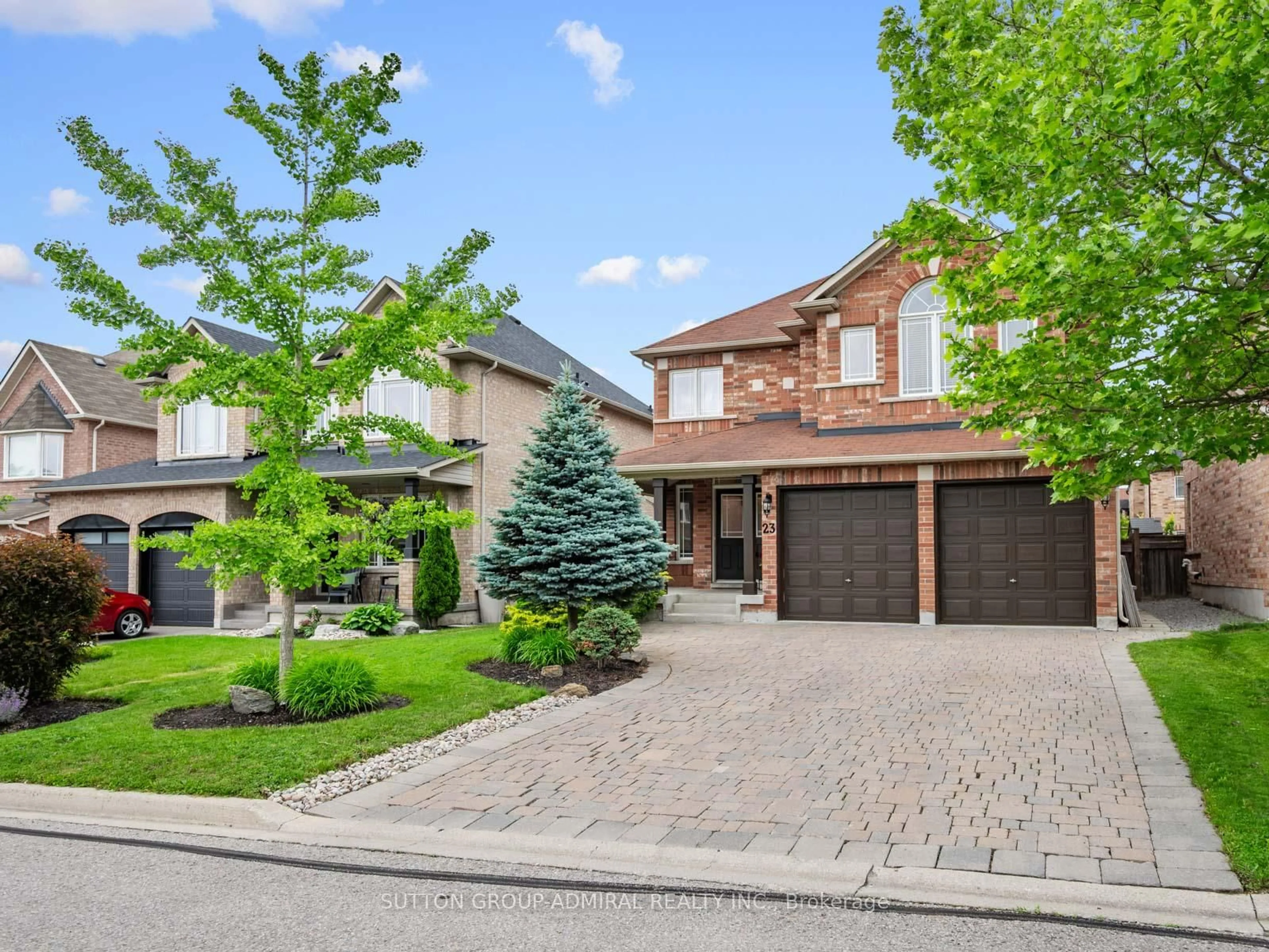Home with brick exterior material, street for 23 Kerr Lane, Aurora Ontario L4G 0E5