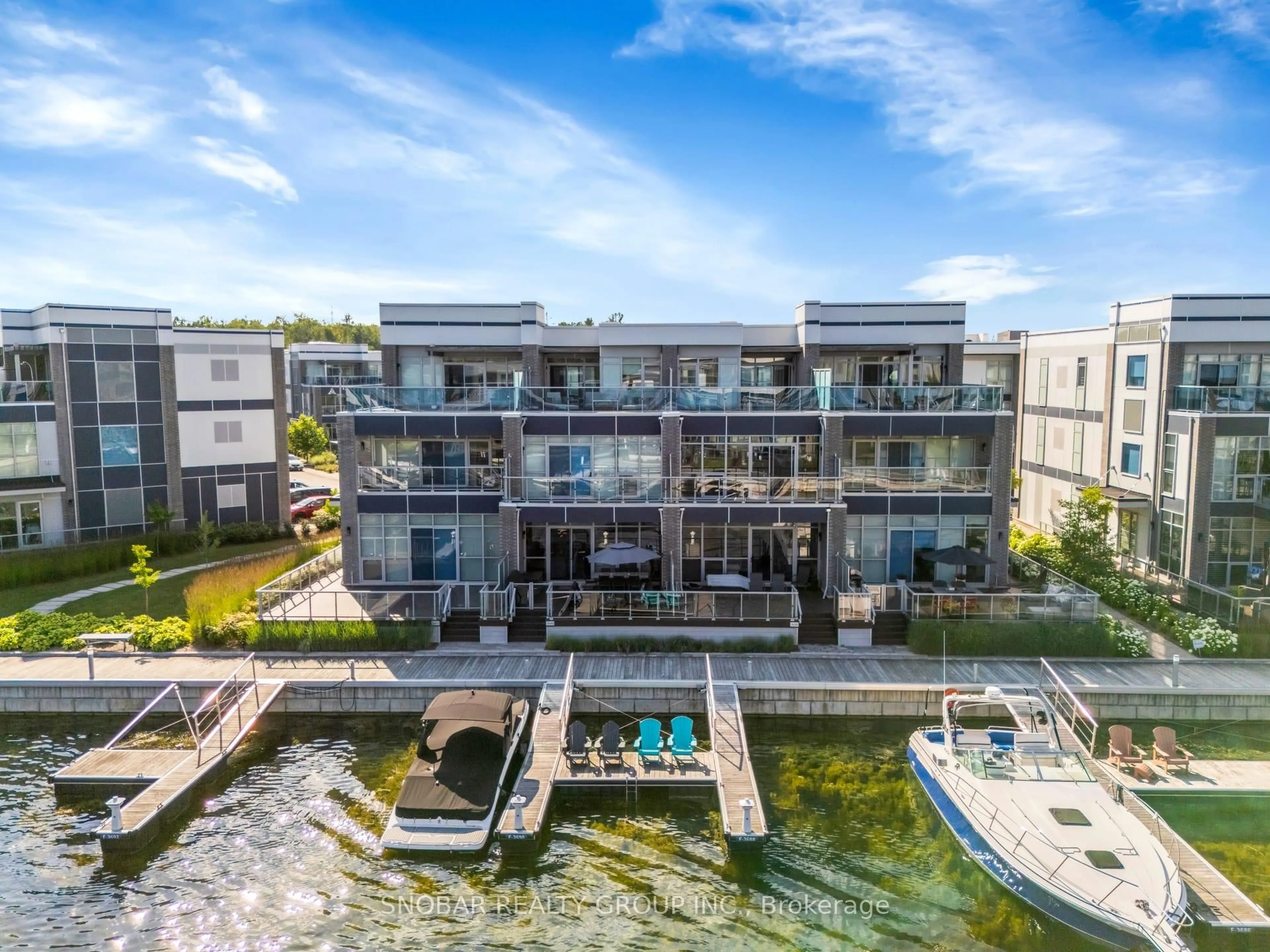 A pic from outside/outdoor area/front of a property/back of a property/a pic from drone, water/lake/river/ocean view for 3690 Ferretti Crt, Innisfil Ontario L9S 0N9