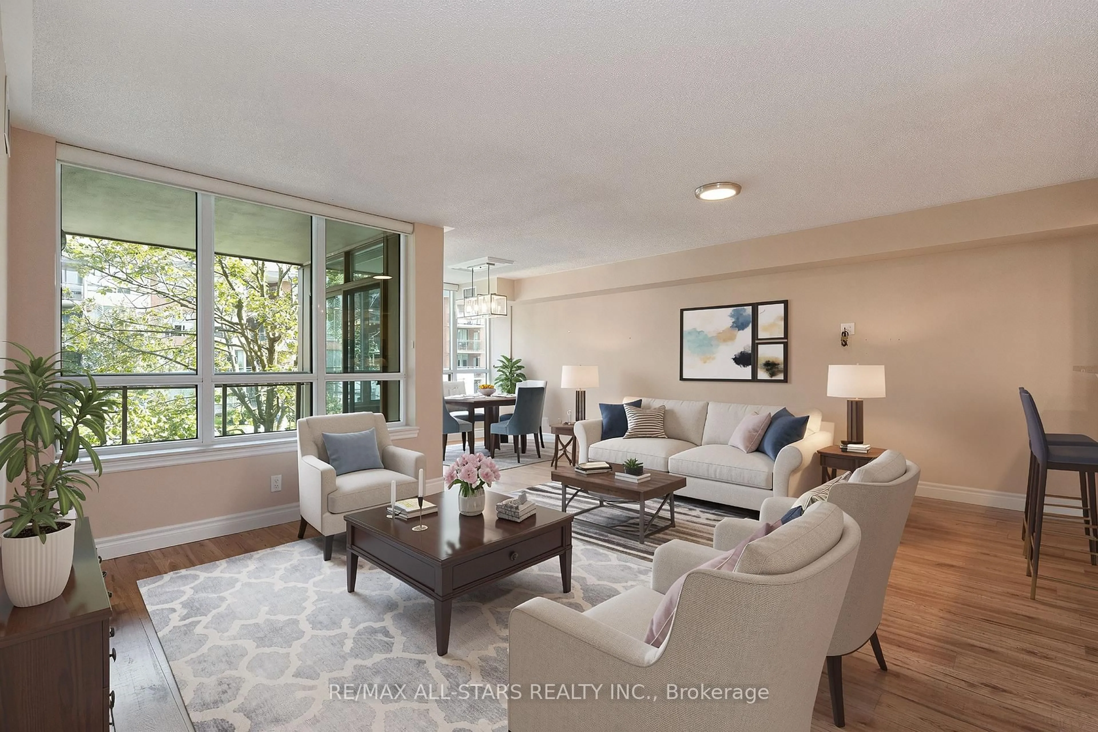 Living room with furniture, unknown for 50 The Boardwalk Way #211, Markham Ontario L6E 1B6