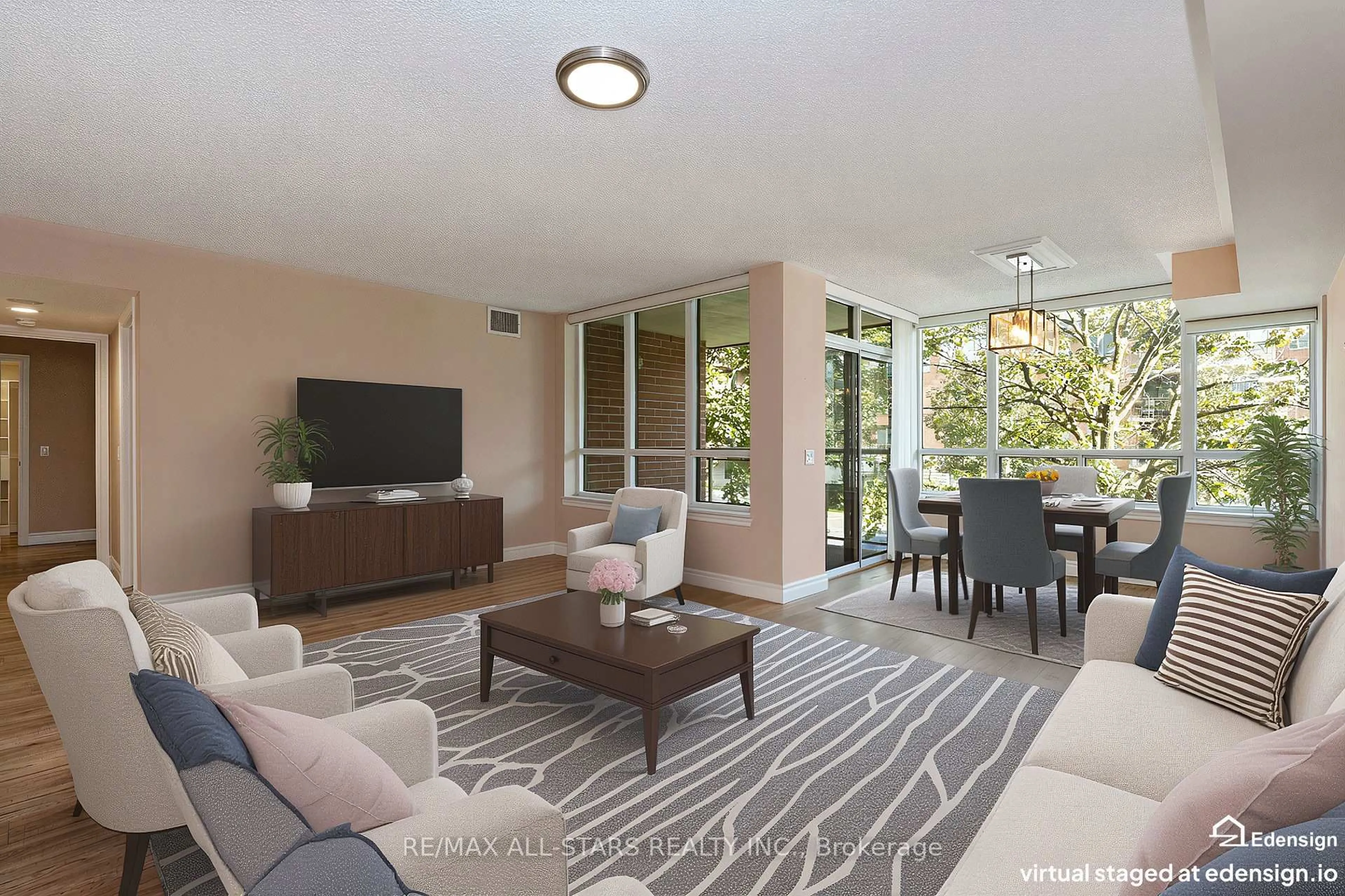 Living room with furniture, unknown for 50 The Boardwalk Way #211, Markham Ontario L6E 1B6