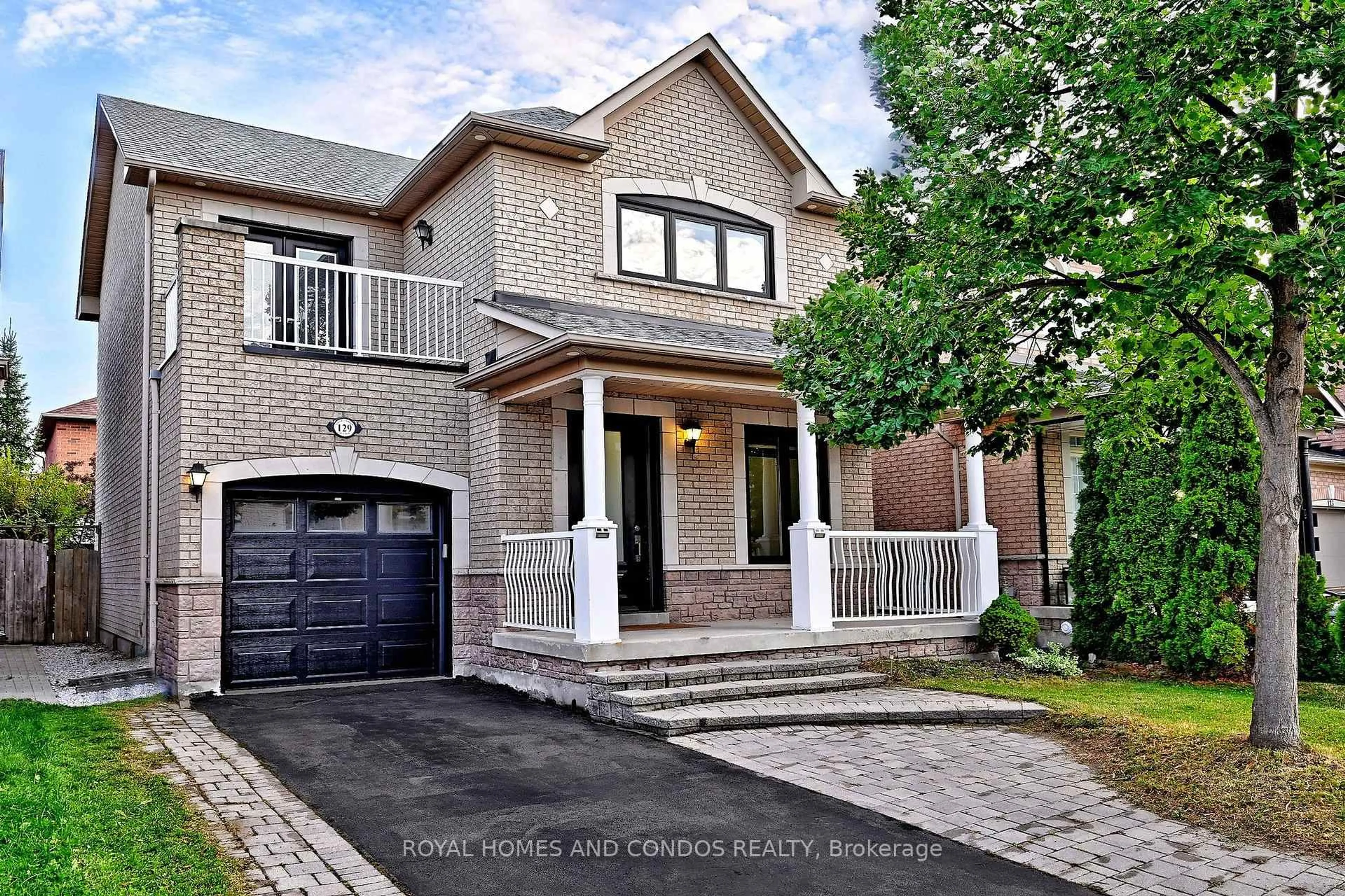 Home with brick exterior material, street for 129 Saint Damian Ave, Vaughan Ontario L4H 2L4