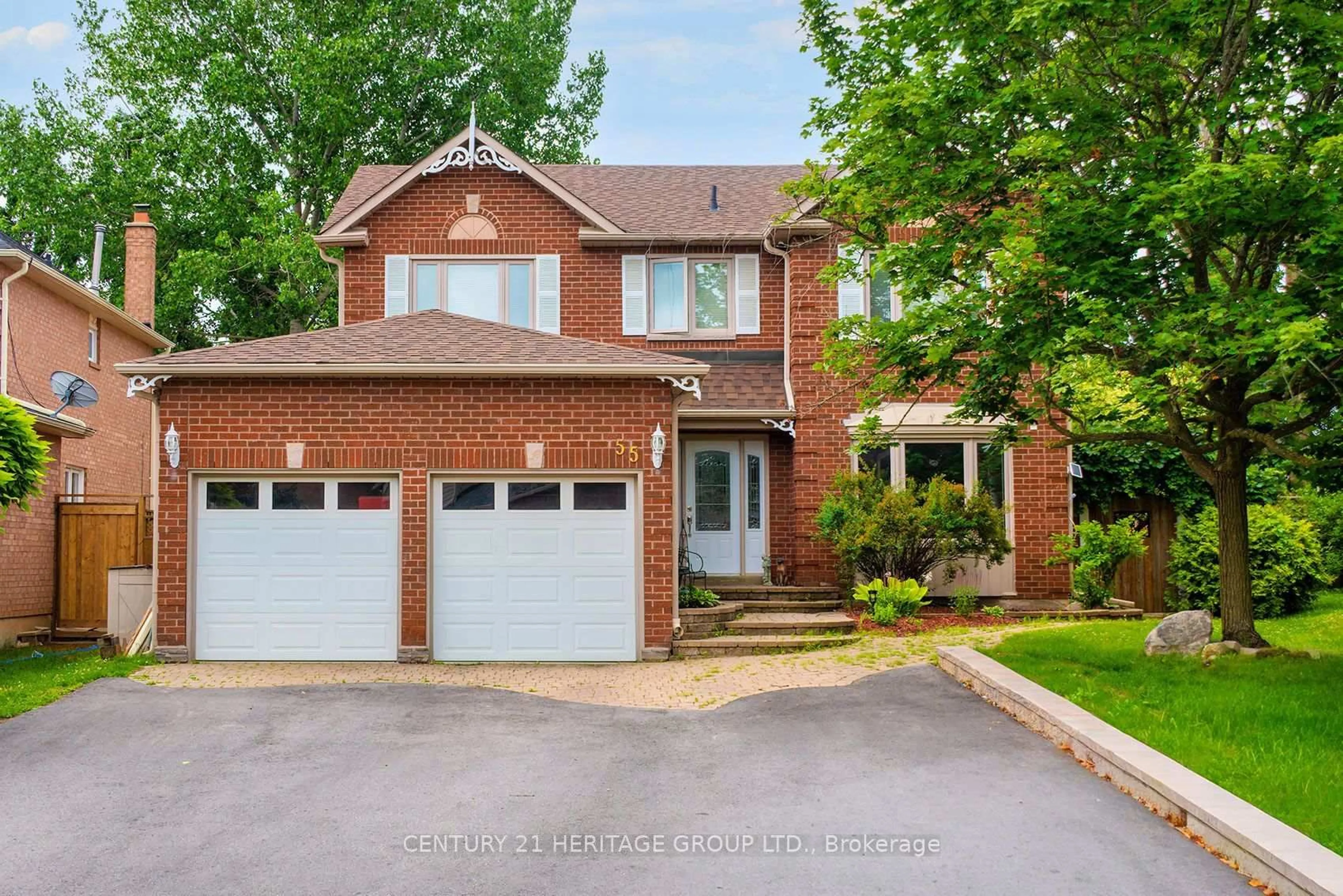 Home with brick exterior material, street for 55 Chartwell Cres, Georgina Ontario L4P 3N8