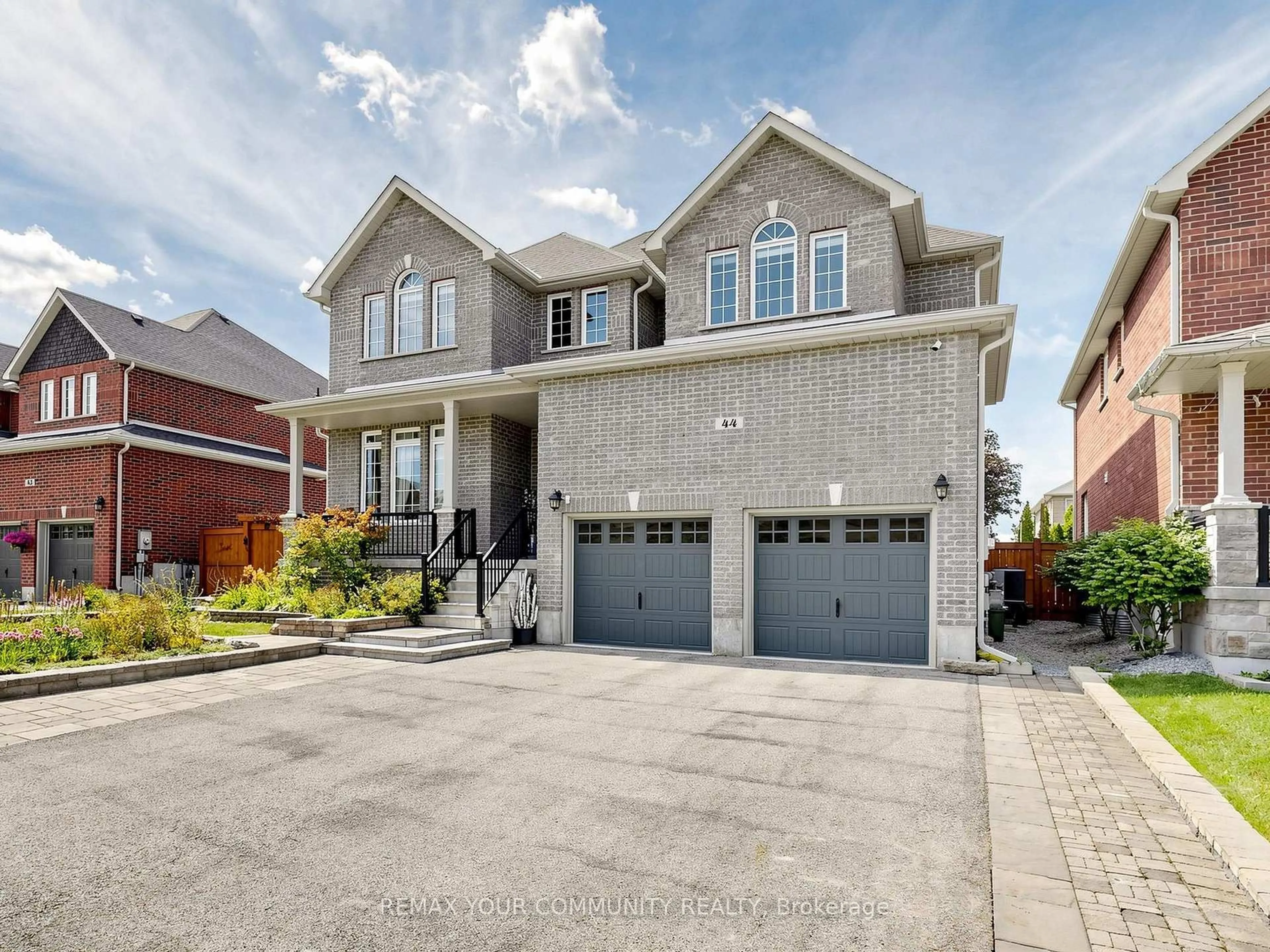Home with brick exterior material, street for 44 Tim Jacobs Dr, Georgina Ontario L4P 0G5
