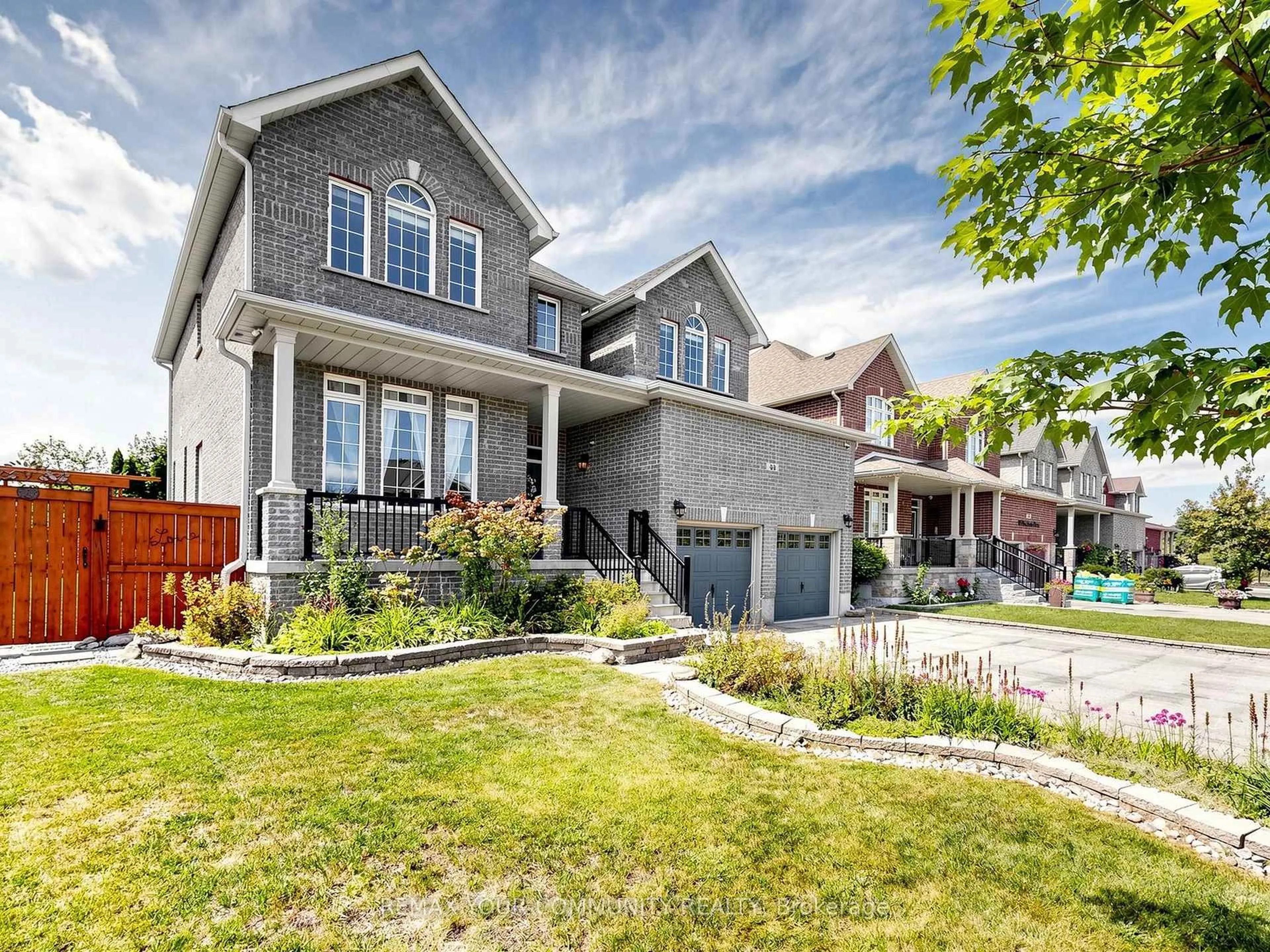 Home with brick exterior material, street for 44 Tim Jacobs Dr, Georgina Ontario L4P 0G5