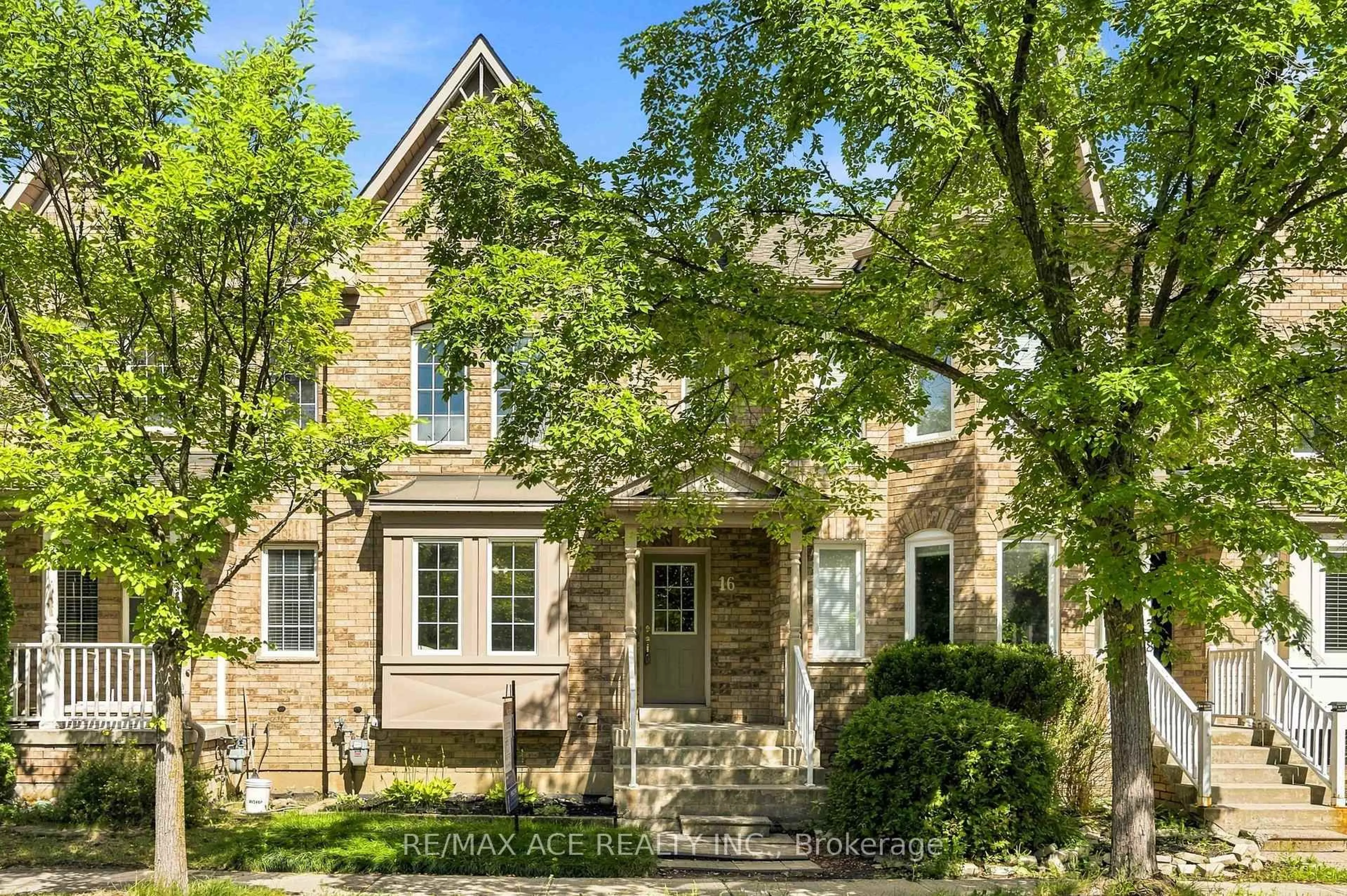 Home with brick exterior material, street for 16 White's Hill Ave, Markham Ontario L6B 1C1