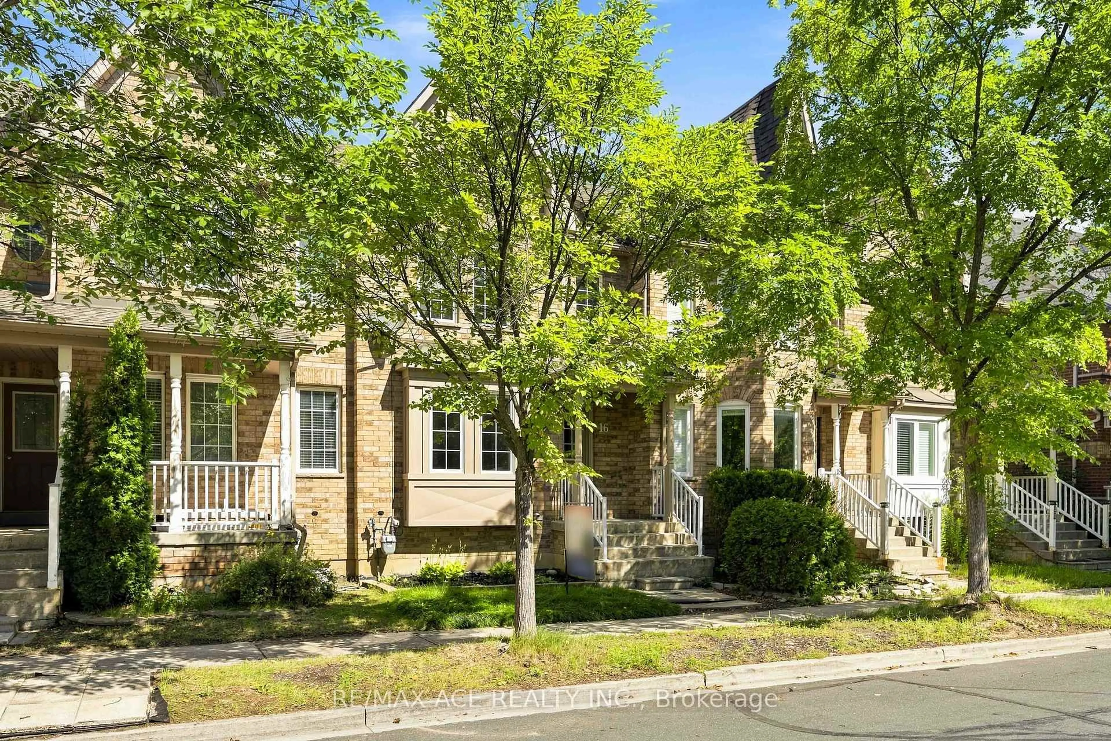 Home with brick exterior material, street for 16 White's Hill Ave, Markham Ontario L6B 1C1
