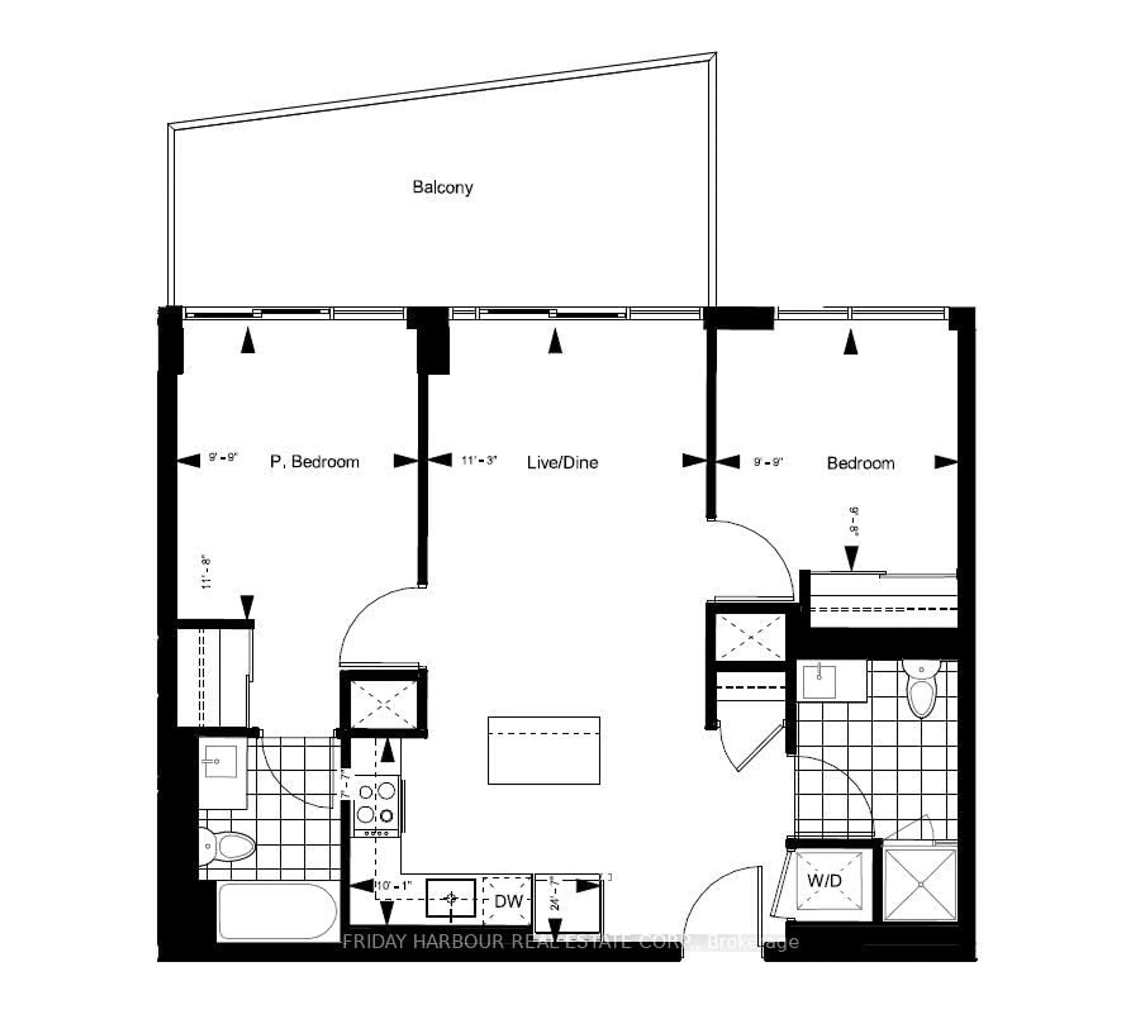 Floor plan for 333 Sunseeker Ave #625, Innisfil Ontario L9S 0J7