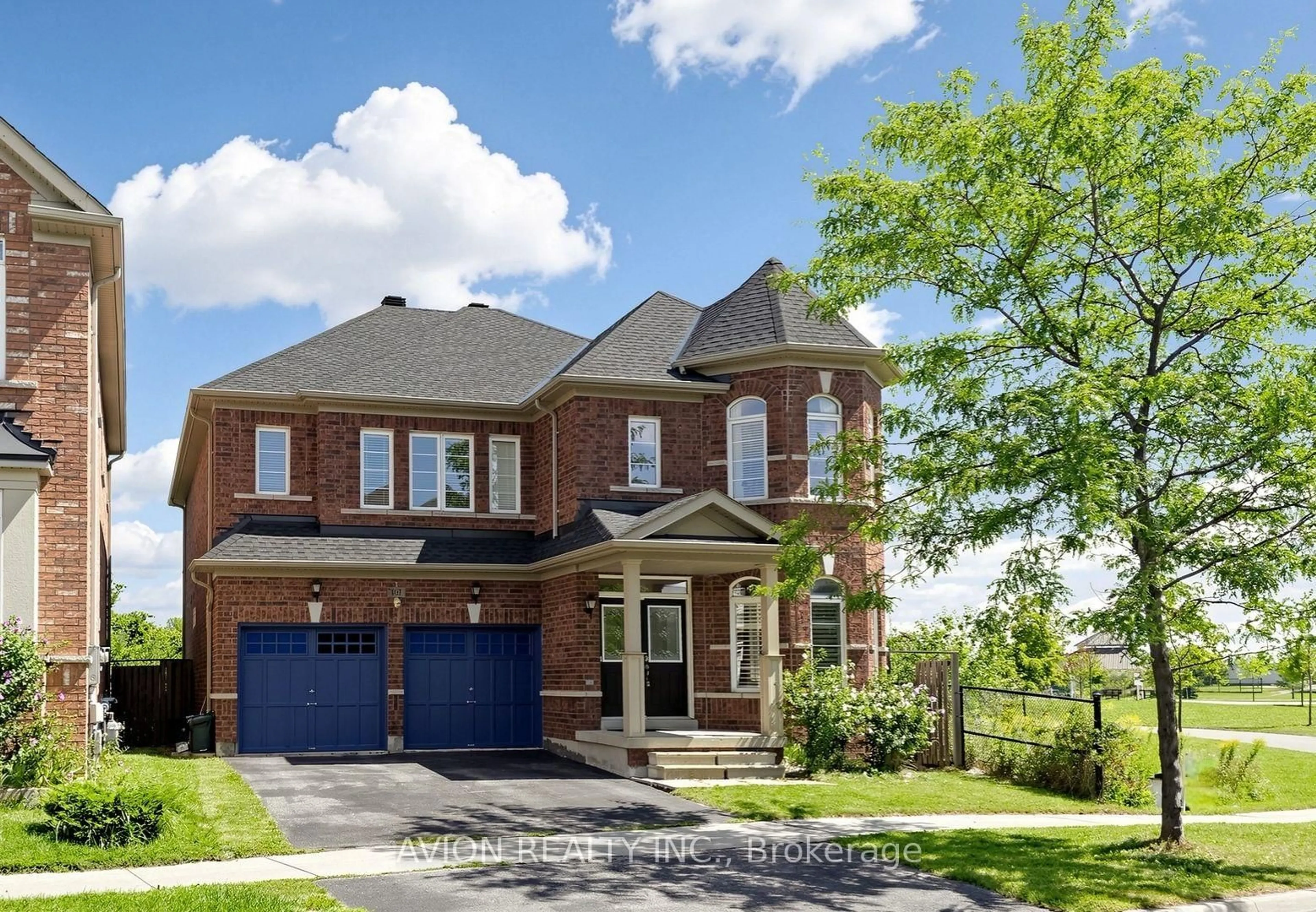 Home with brick exterior material, street for 107 Alexander Lawrie Ave, Markham Ontario L6E 0J7