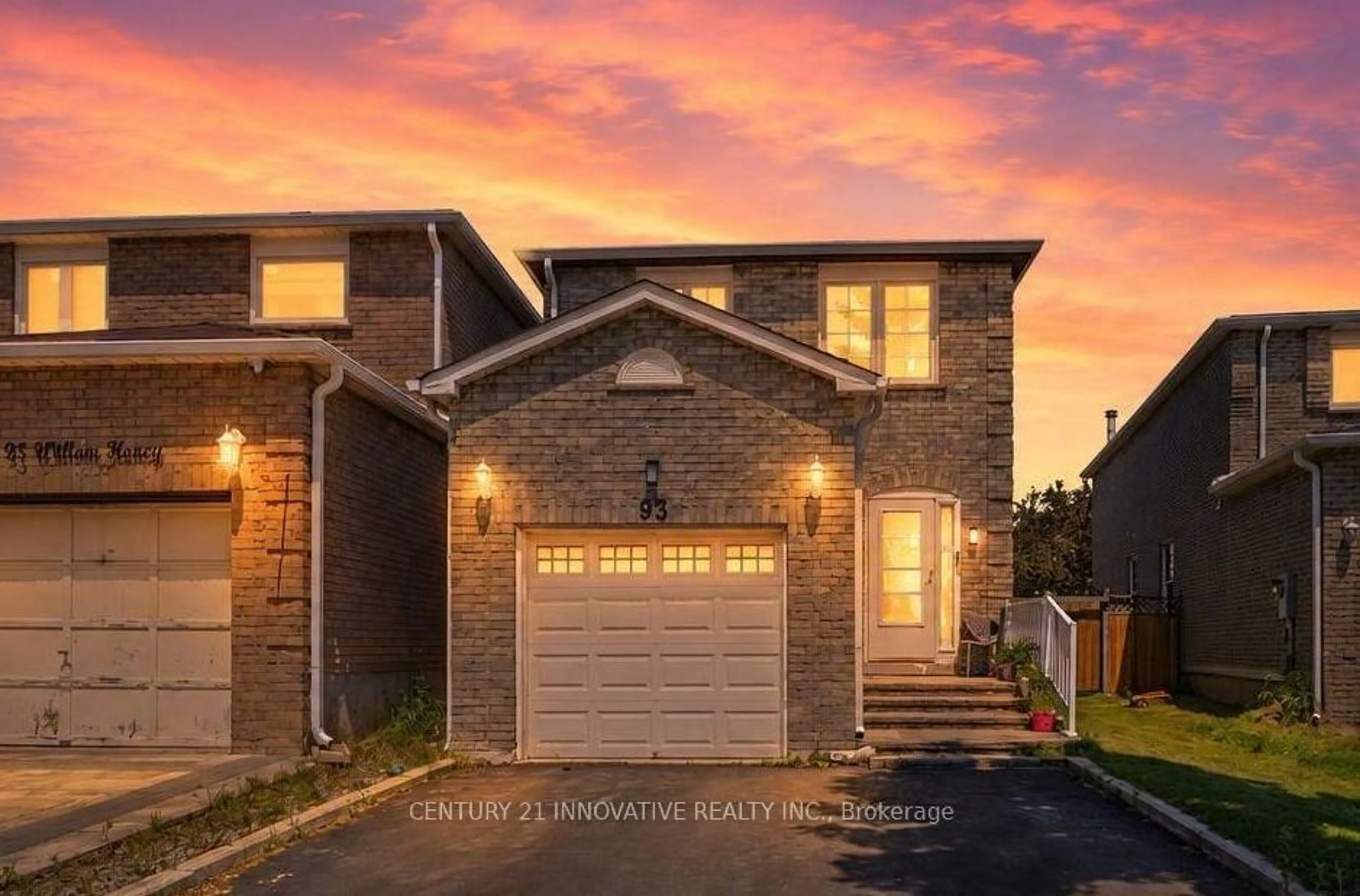 Home with brick exterior material, street for 93 William Honey Cres, Markham Ontario L3S 2M2