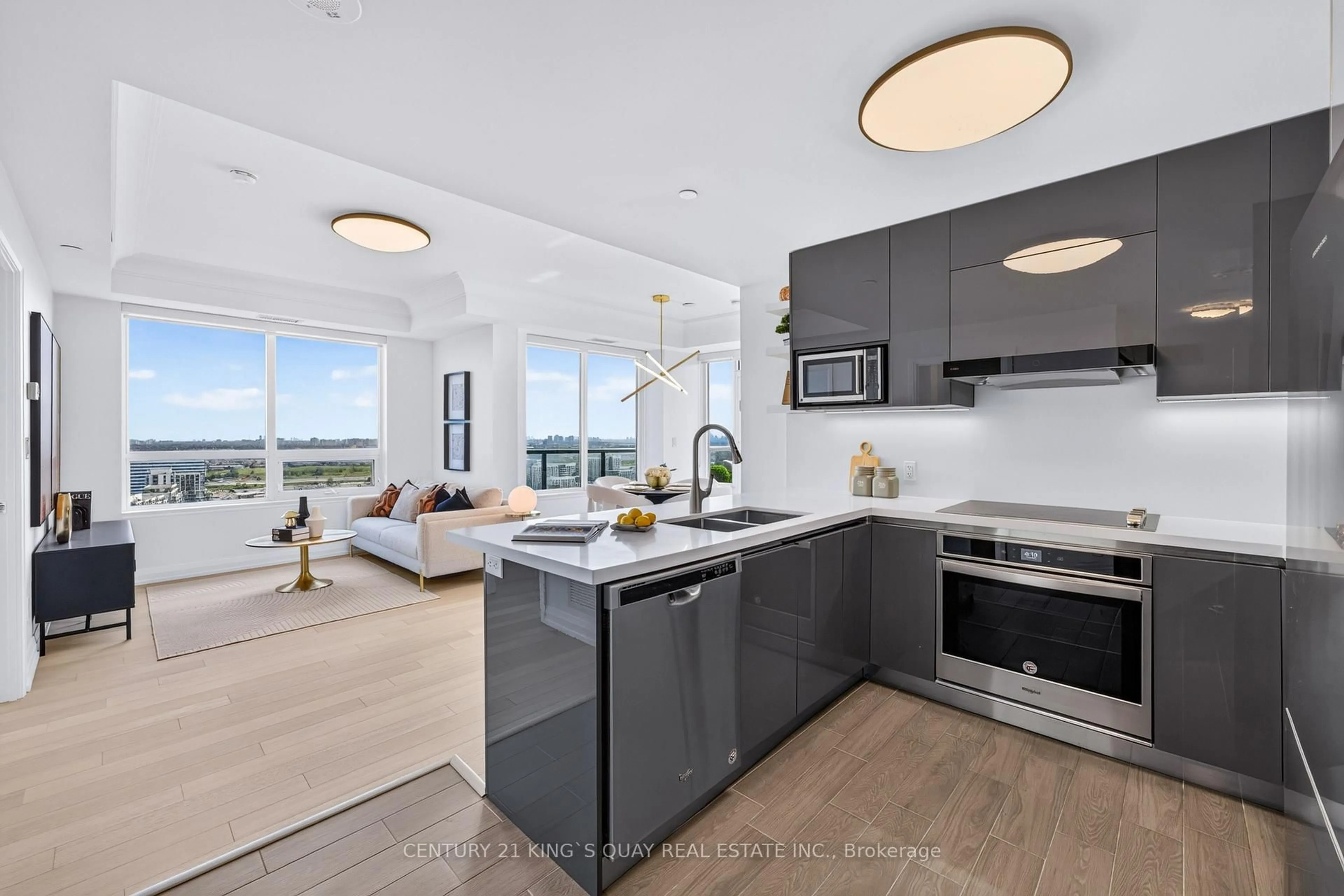 Open concept kitchen, unknown for 15 Water Walk Dr #RG07, Markham Ontario L6G 0G2