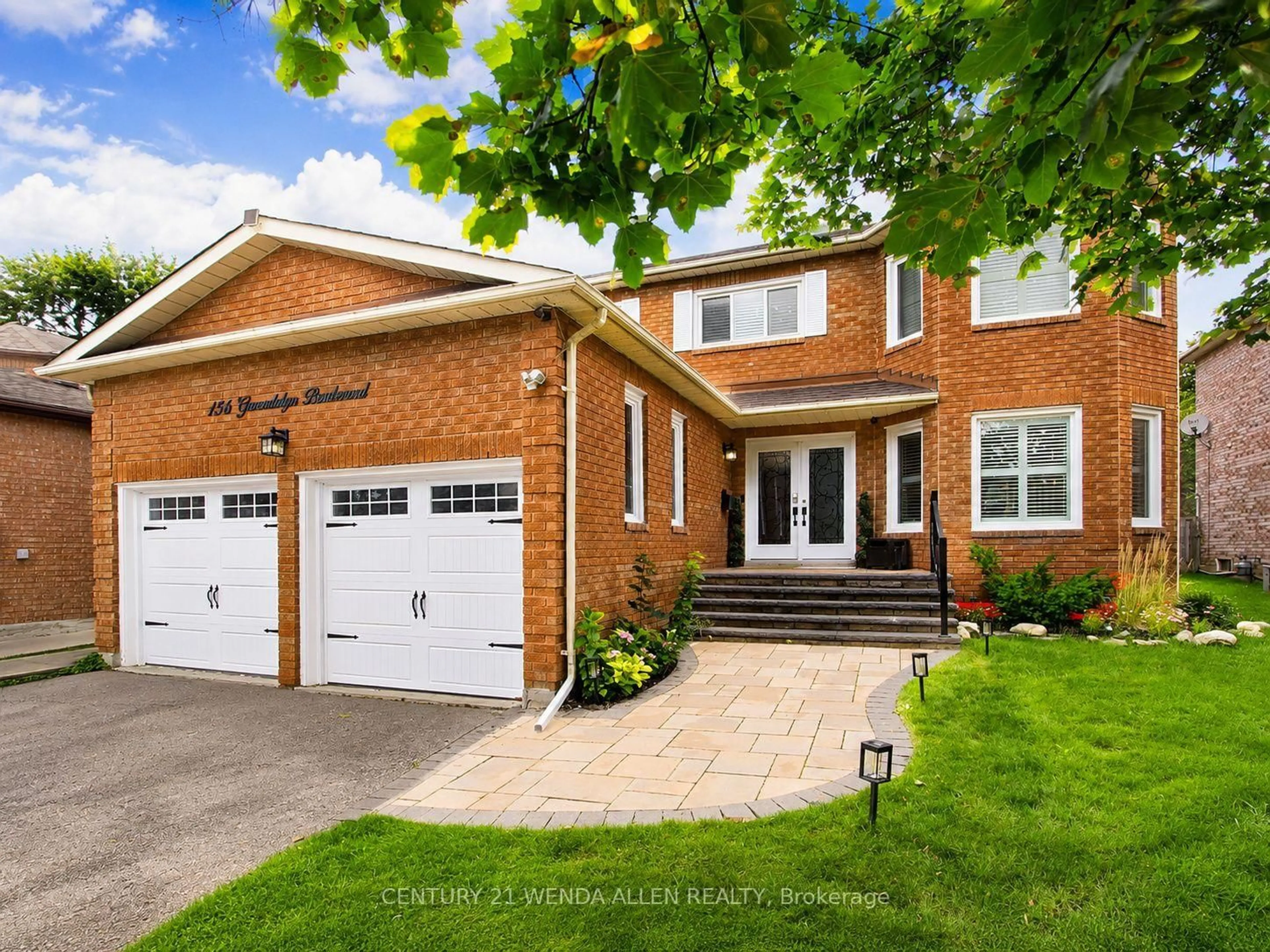 Home with brick exterior material, street for 156 Gwendolyn Blvd, Georgina Ontario L4P 3S5