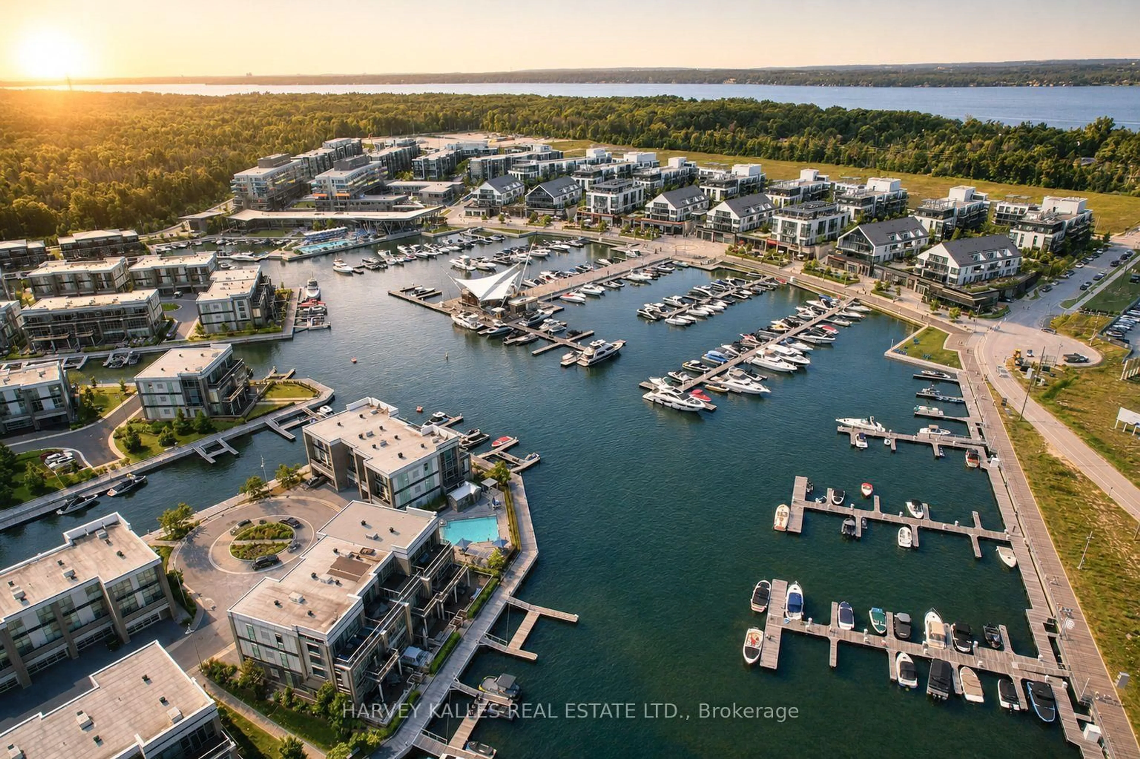 A pic from outside/outdoor area/front of a property/back of a property/a pic from drone, water/lake/river/ocean view for 3787 Mangusta Crt, Innisfil Ontario L9S 0L5