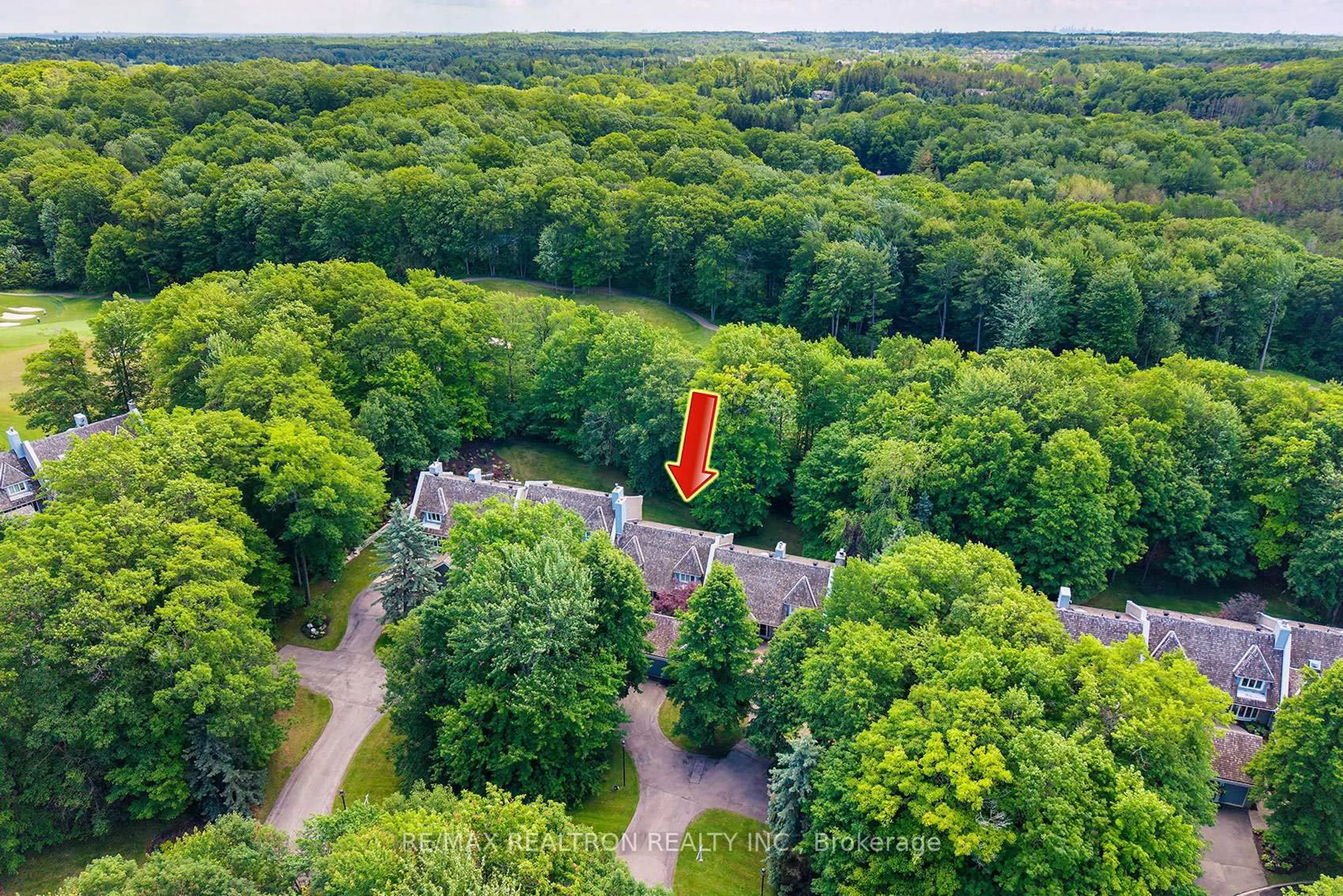 A pic from outside/outdoor area/front of a property/back of a property/a pic from drone, forest/trees view for 462 Beacon Hall Dr, Aurora Ontario L4G 0L3