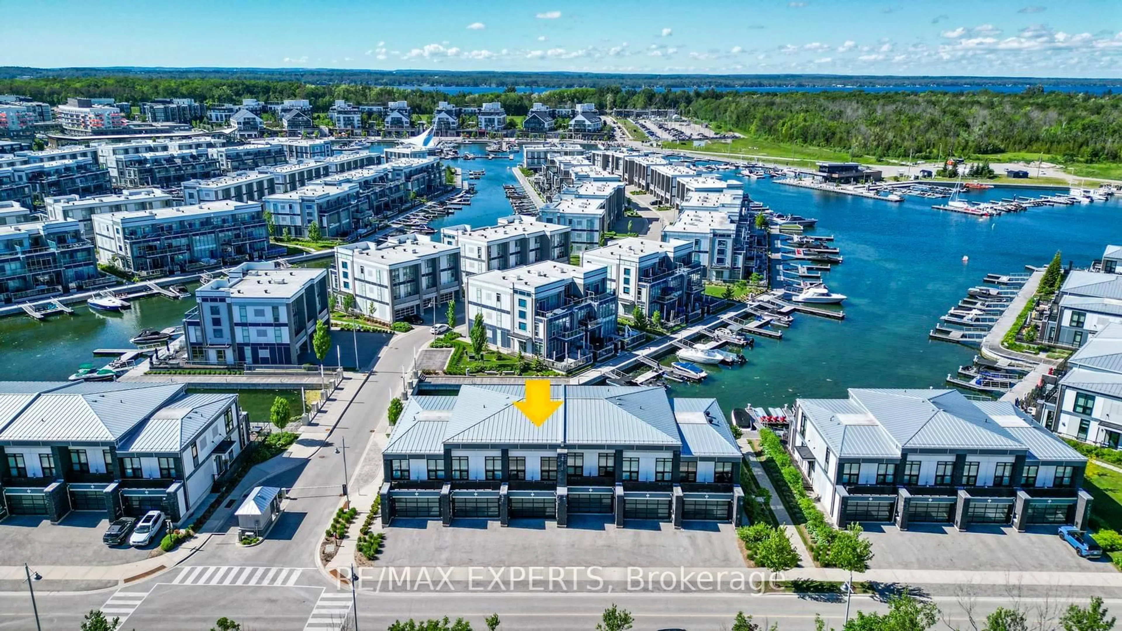 A pic from outside/outdoor area/front of a property/back of a property/a pic from drone, water/lake/river/ocean view for 3585 Riva Ave, Innisfil Ontario L9S 0L5