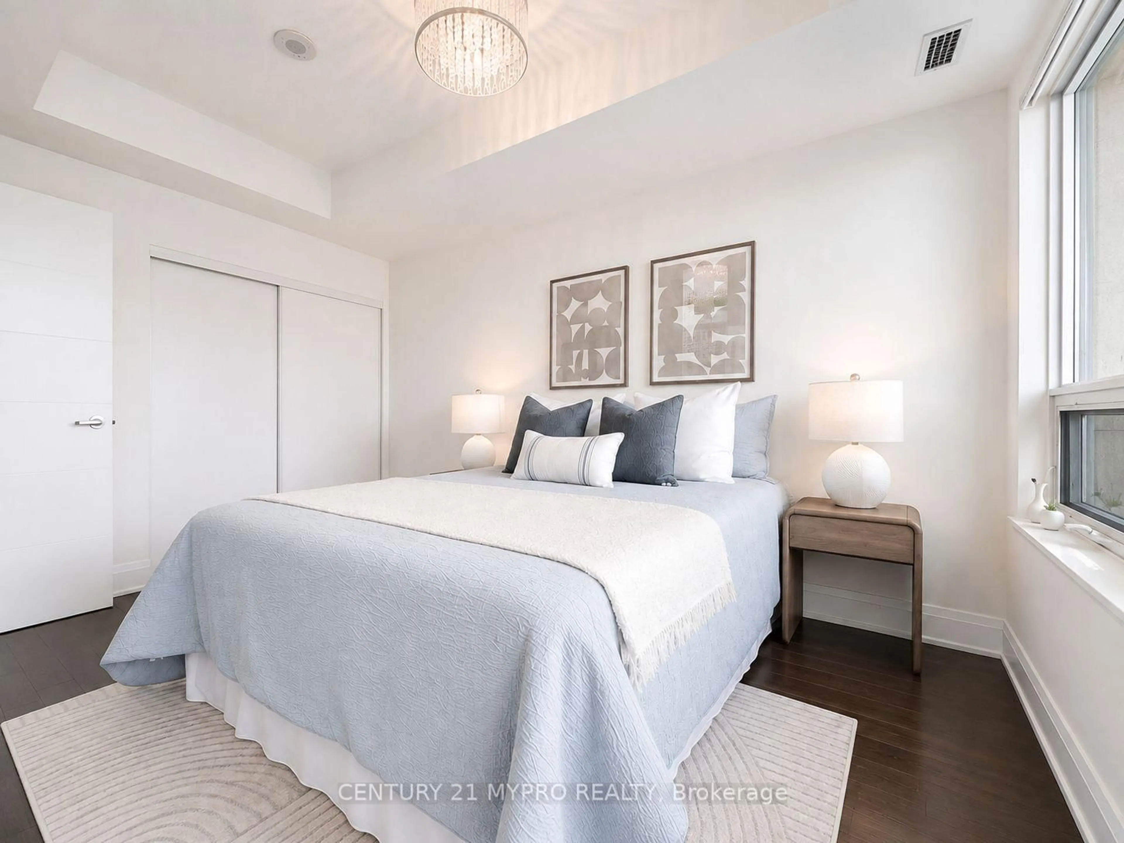 Bedroom with bed, unknown for 28 Uptown Dr #Rg12, Markham Ontario L3R 5M8
