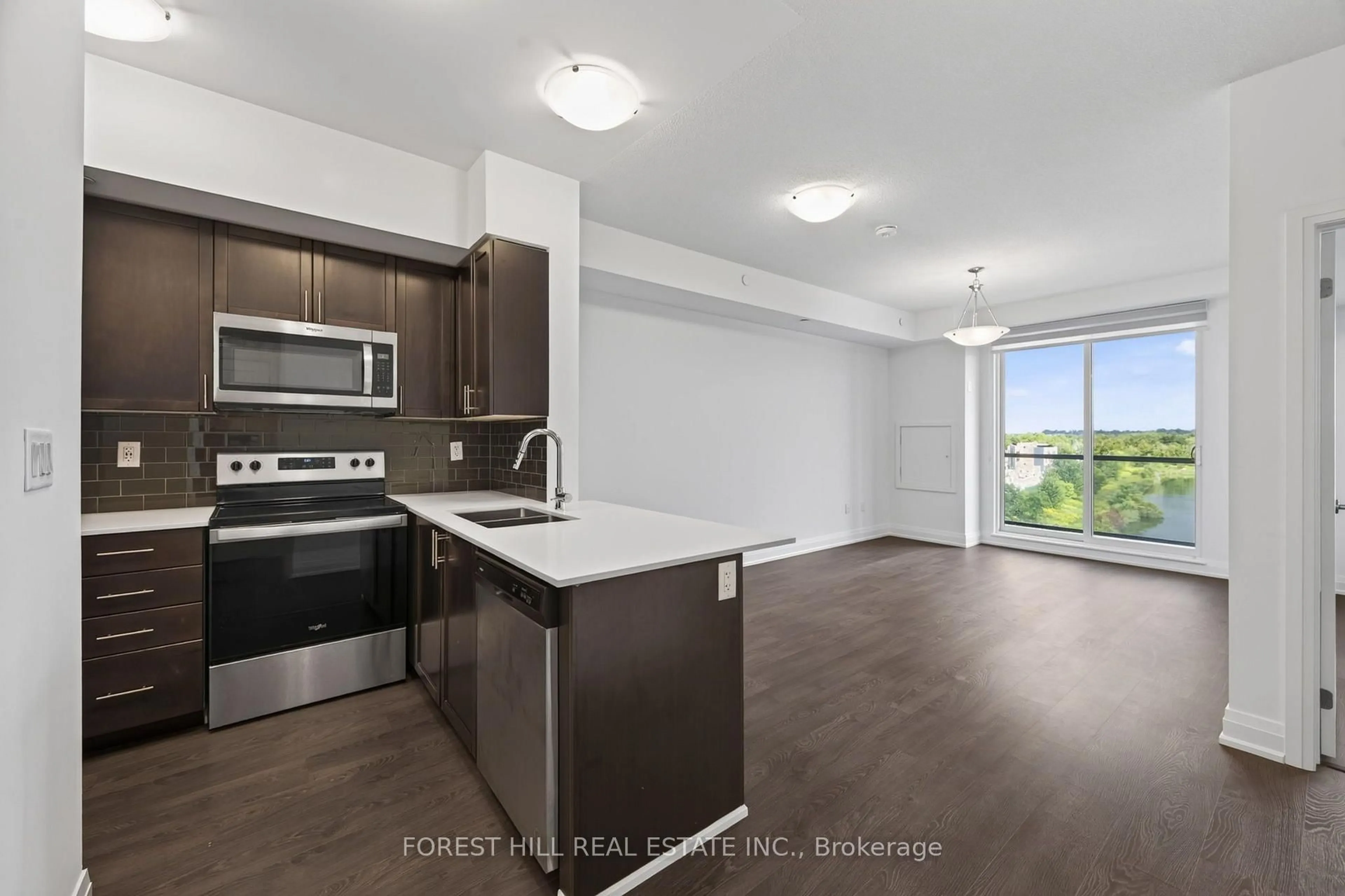 Open concept kitchen, unknown for 9700 Ninth Line #605, Markham Ontario L6B 1A8