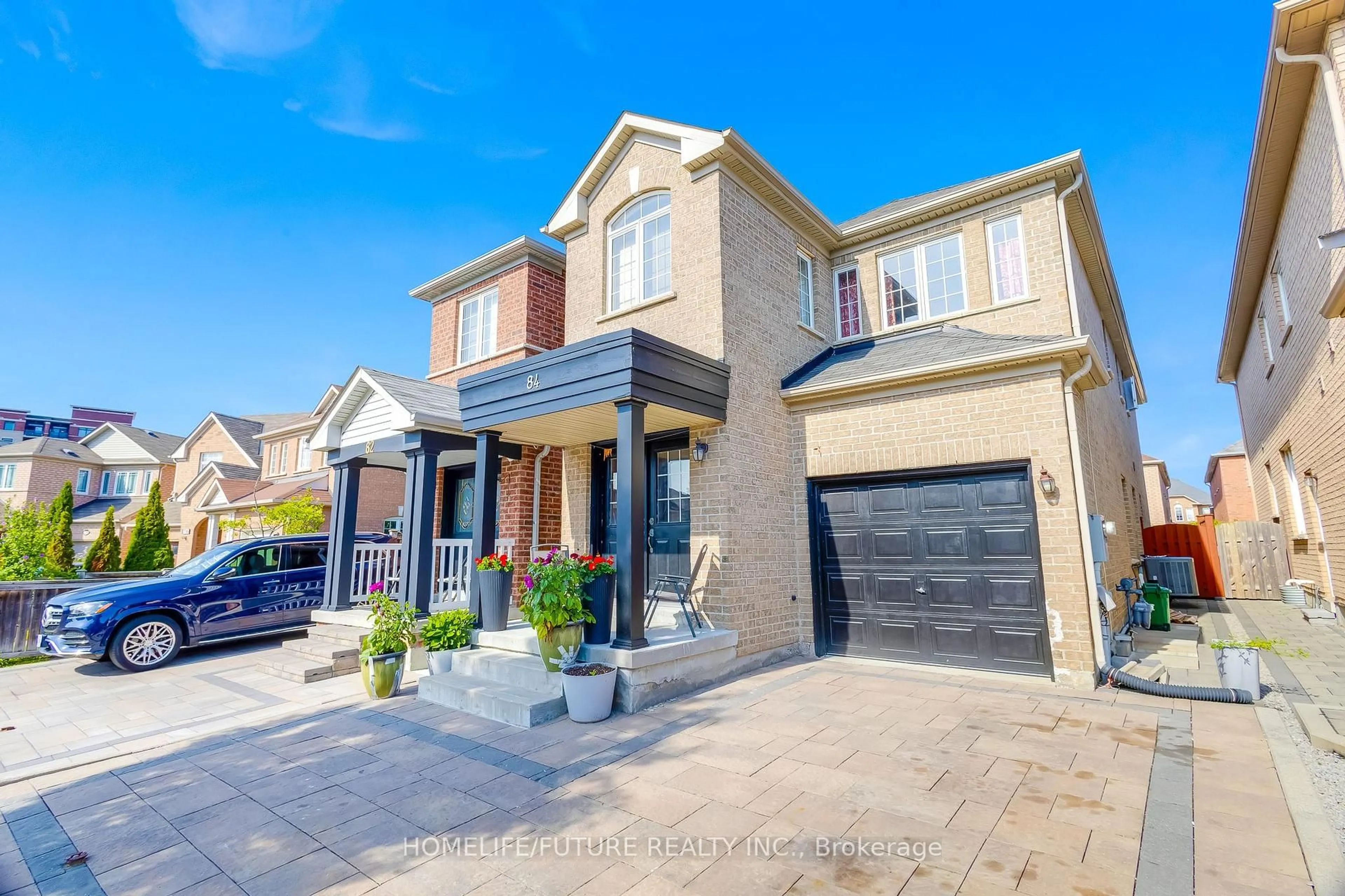 Home with brick exterior material, street for 84 Jack Monkman Cres, Markham Ontario L3S 0A4