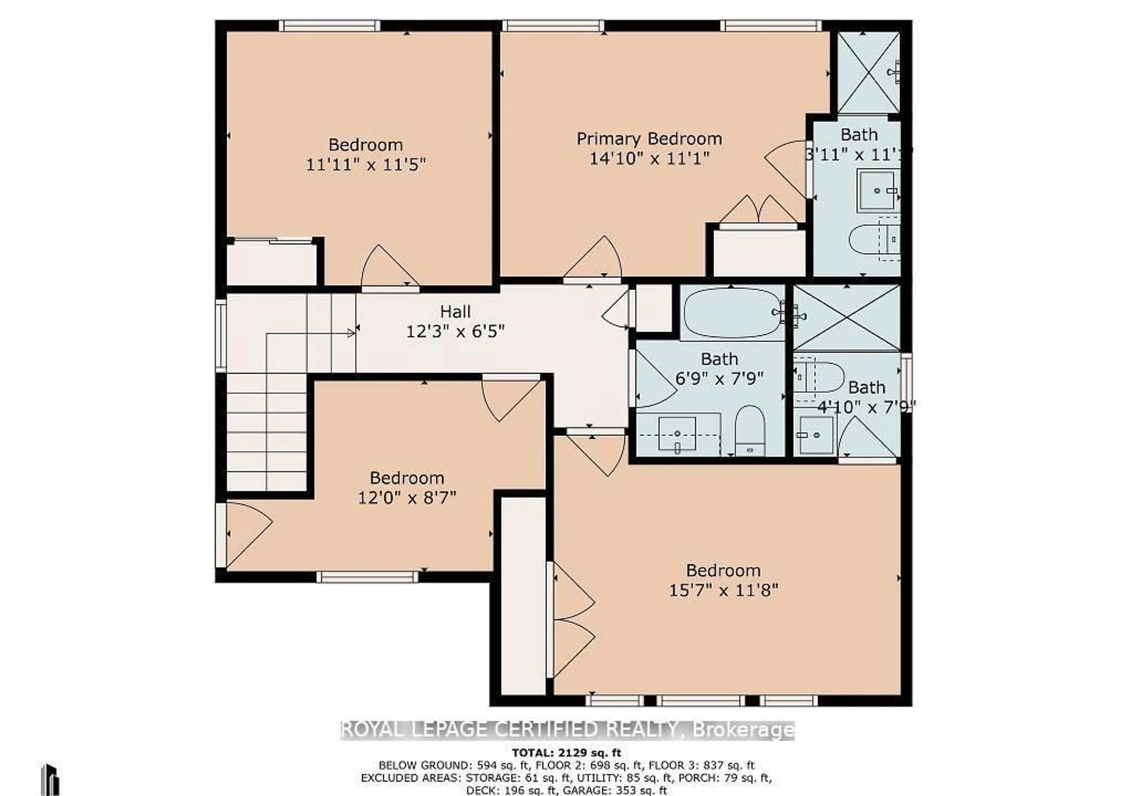 Floor plan for 1286 Forest St, Innisfil Ontario L9S 1Z7