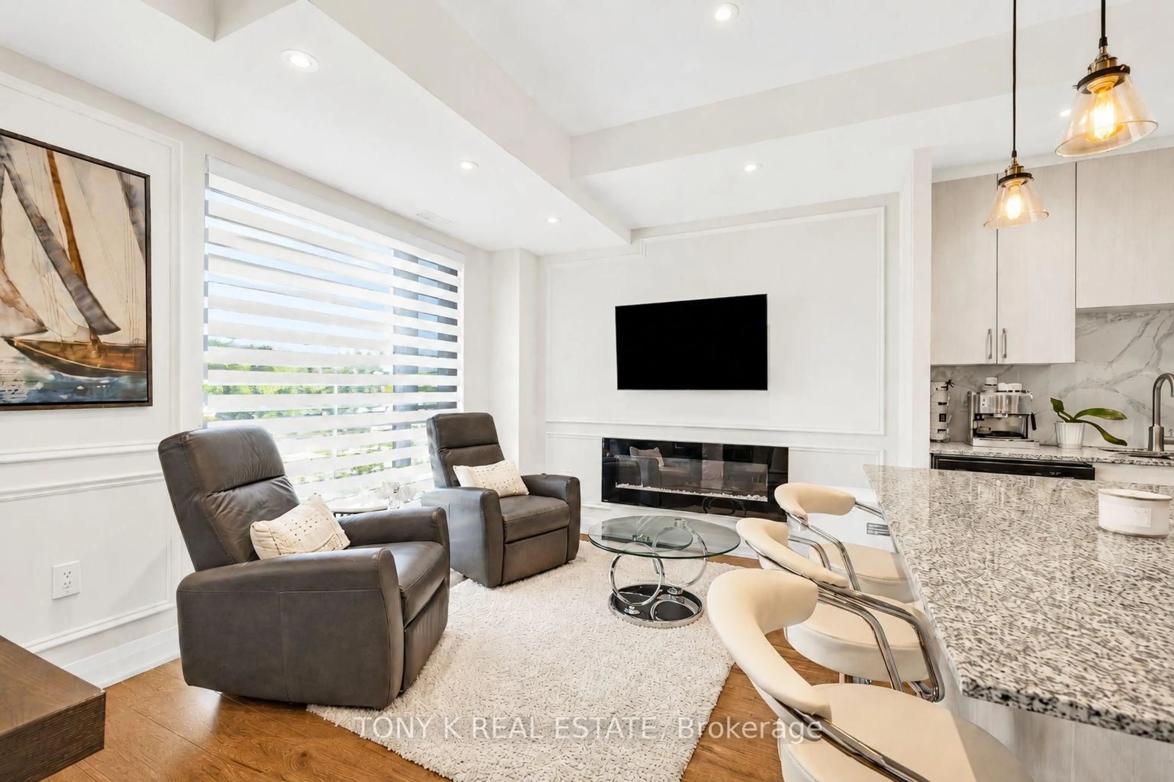 Living room with furniture, unknown for 5309 Highway 7 #A203, Vaughan Ontario L4L 0J1
