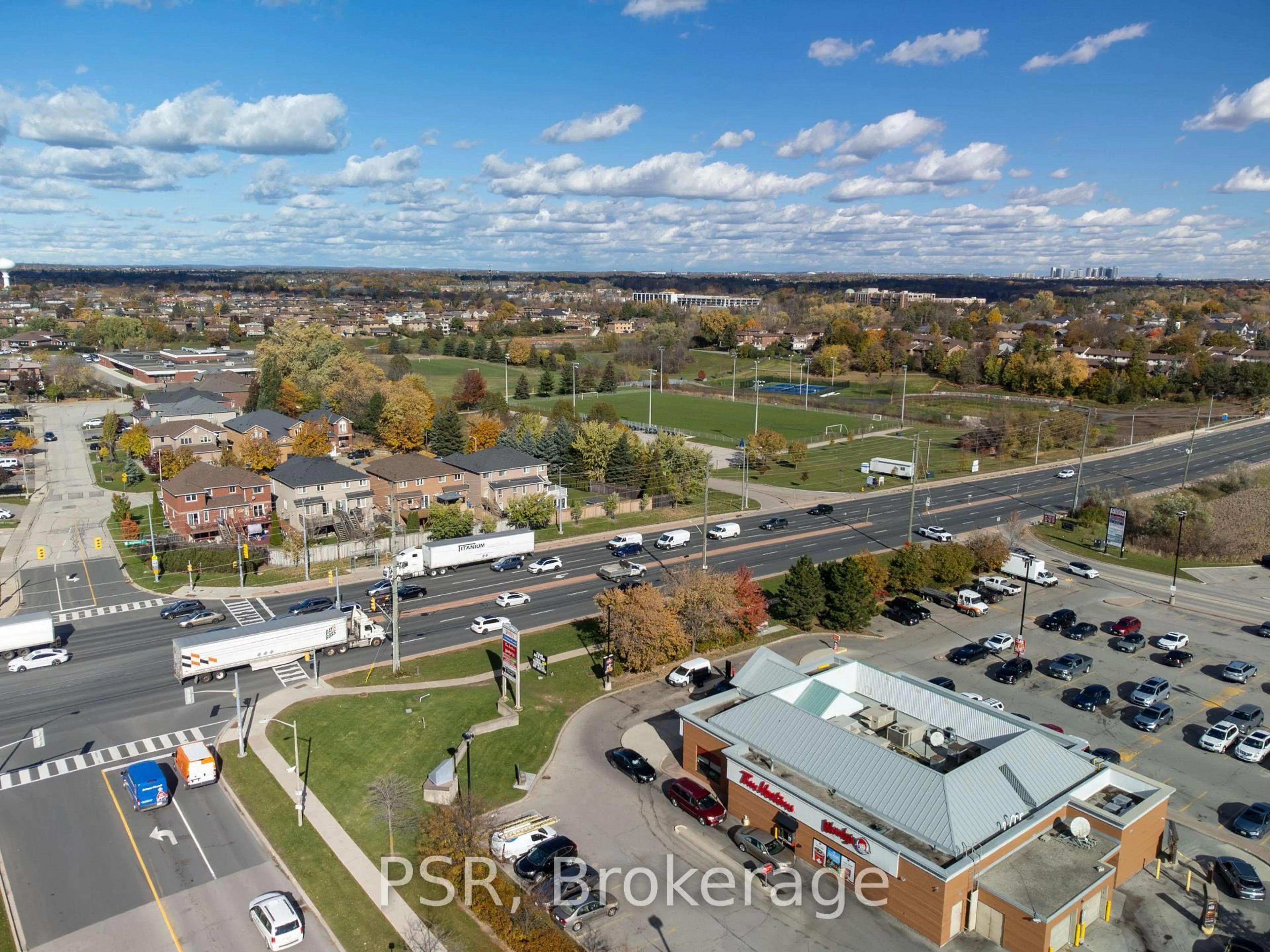 A pic from outside/outdoor area/front of a property/back of a property/a pic from drone, city buildings view from balcony for 24 Woodstream Blvd #715, Vaughan Ontario L4L 8C4