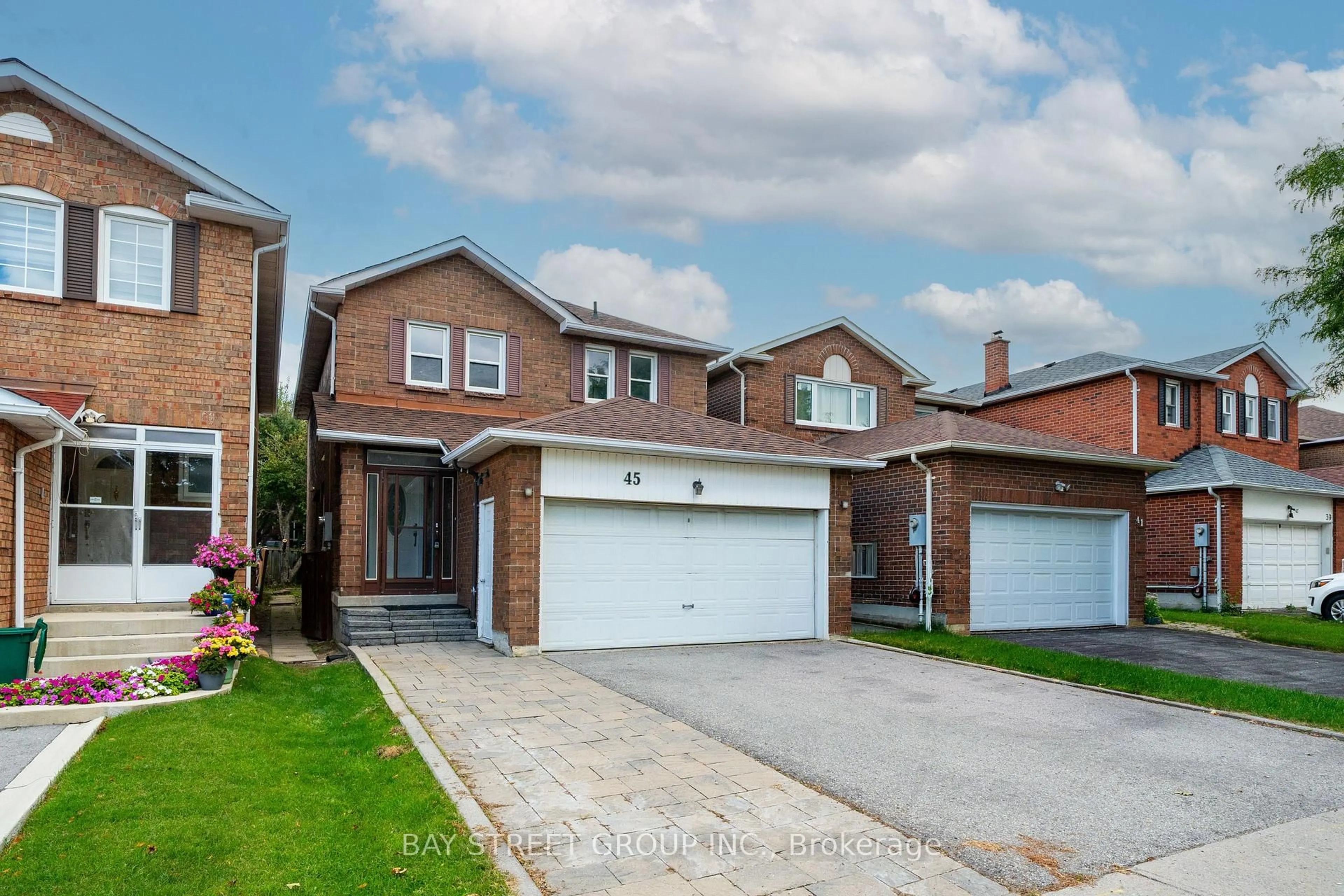 Home with brick exterior material, street for 45 Thurman Rd, Vaughan Ontario L4J 6S6