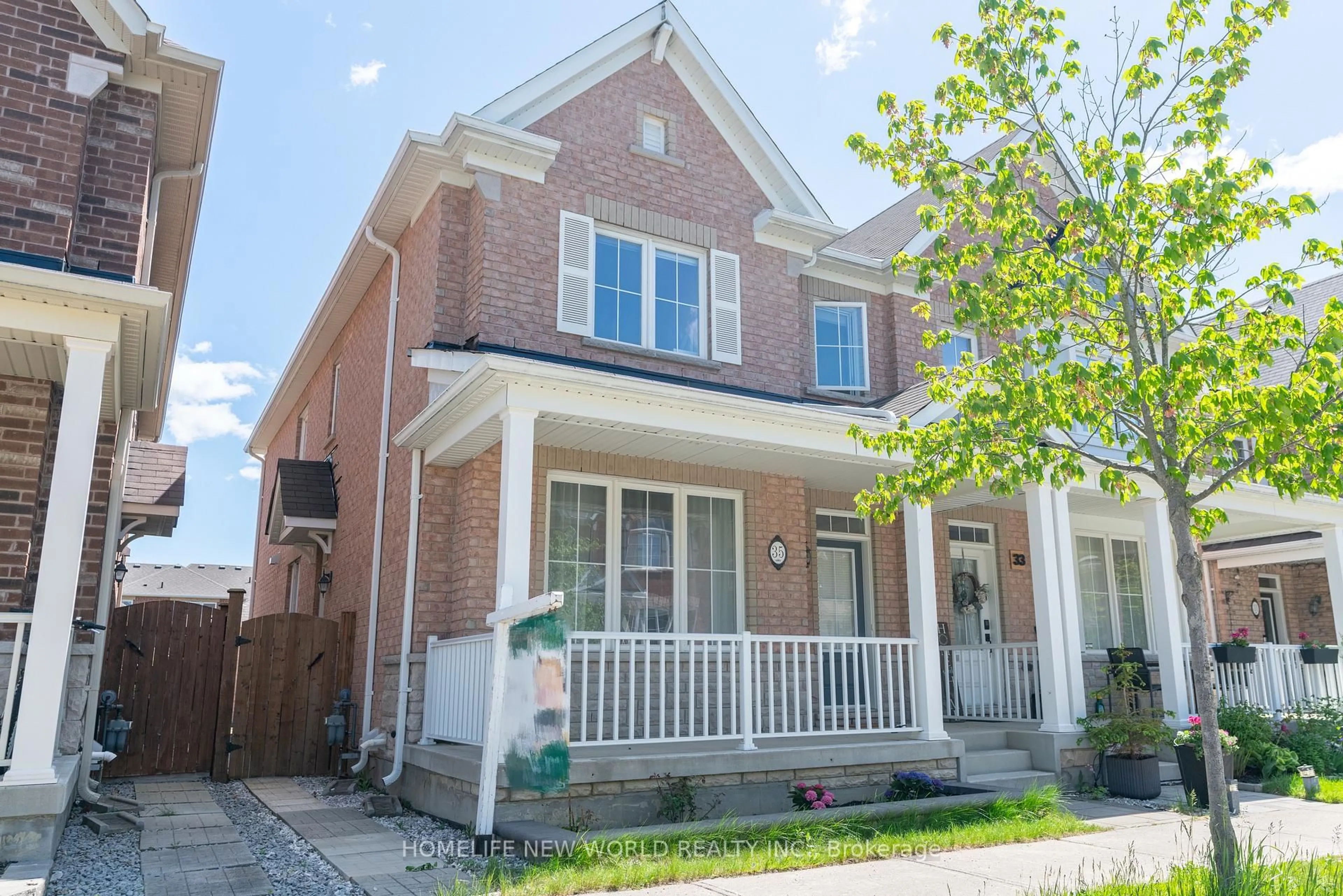 Home with brick exterior material, street for 35 Cinemark Ave, Markham Ontario L6B 0W2