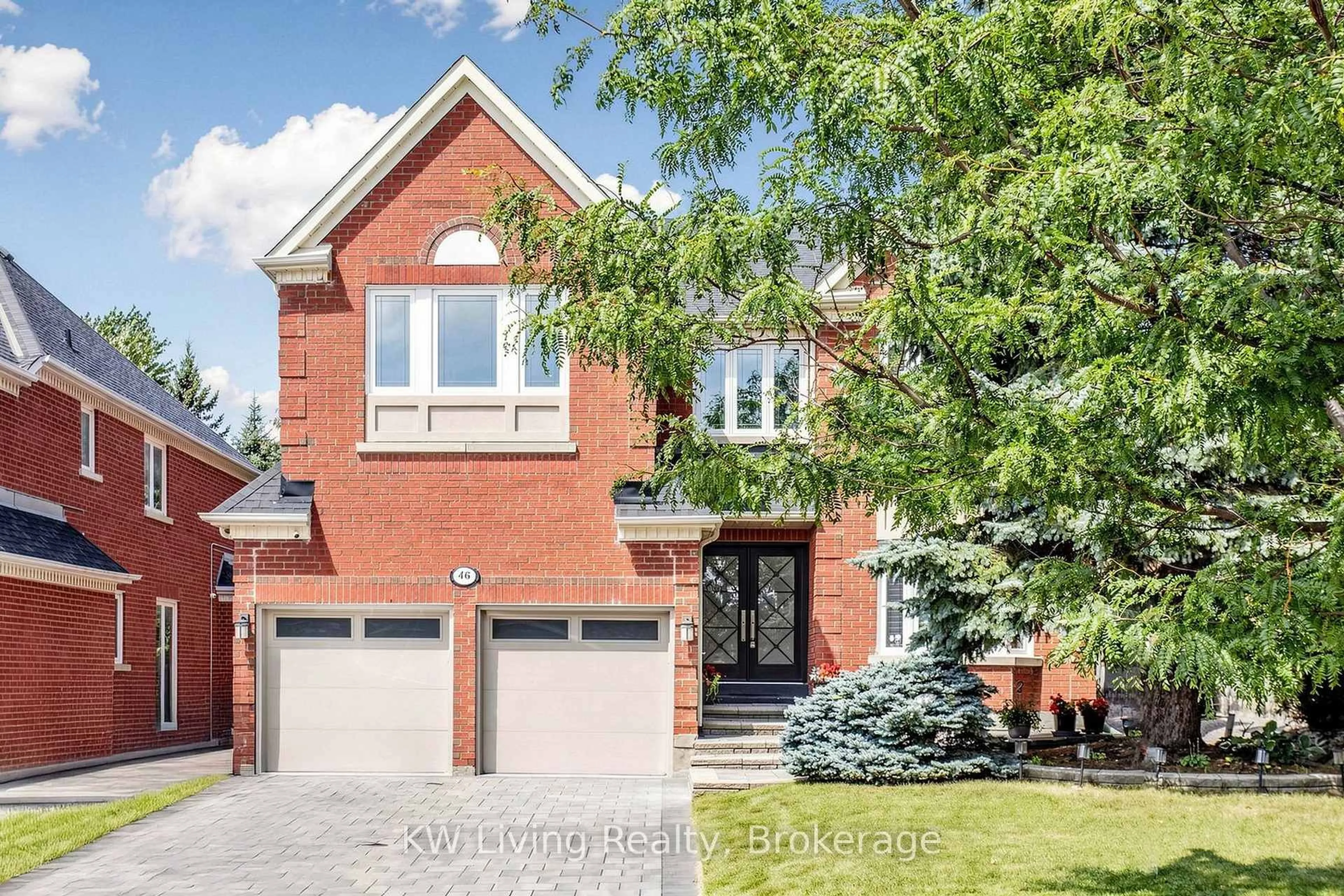 Home with brick exterior material, street for 46 Clarendon Dr, Richmond Hill Ontario L4B 3X6