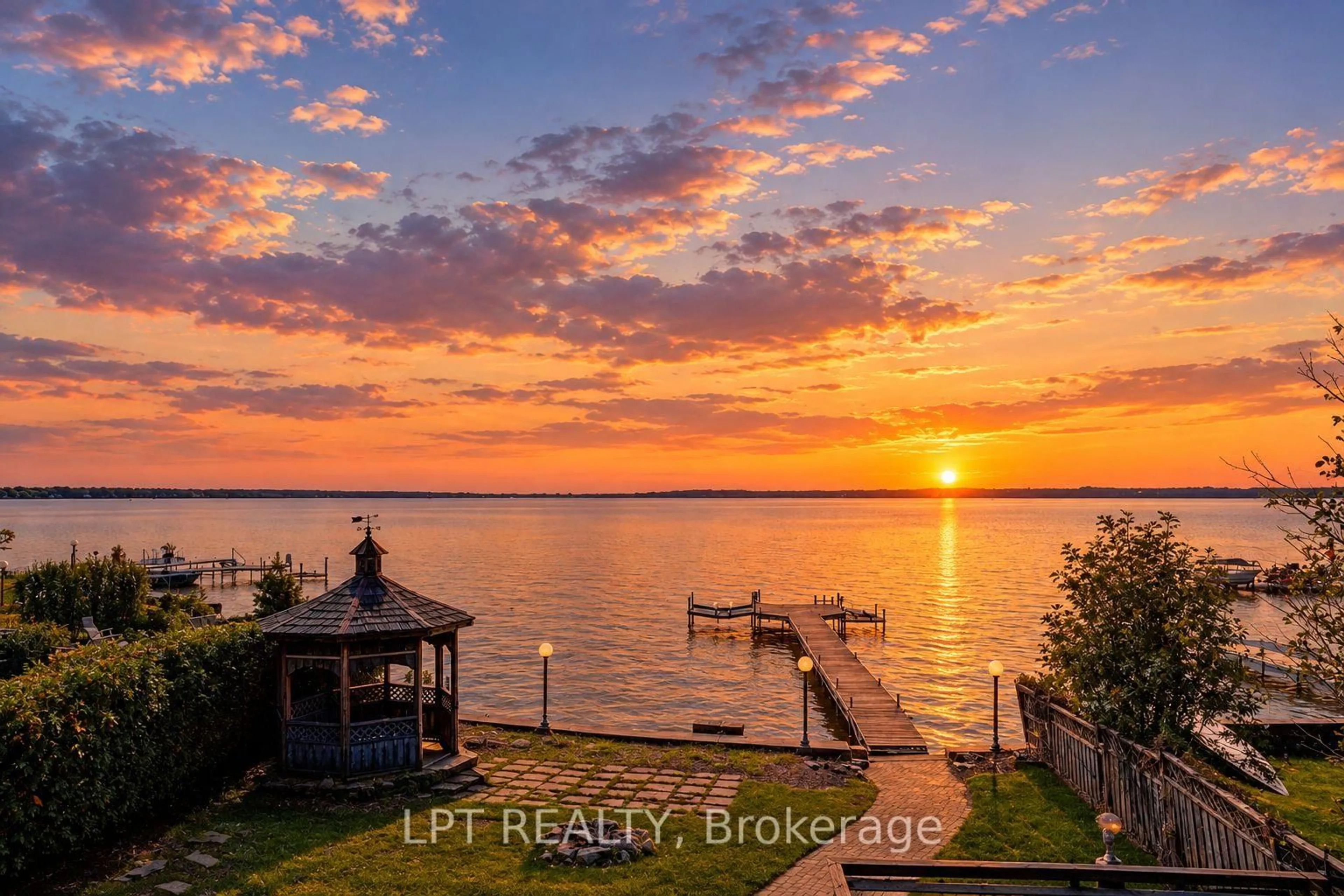 A pic from outside/outdoor area/front of a property/back of a property/a pic from drone, water/lake/river/ocean view for 38 Metropolitan Cres, Georgina Ontario L4P 1L5
