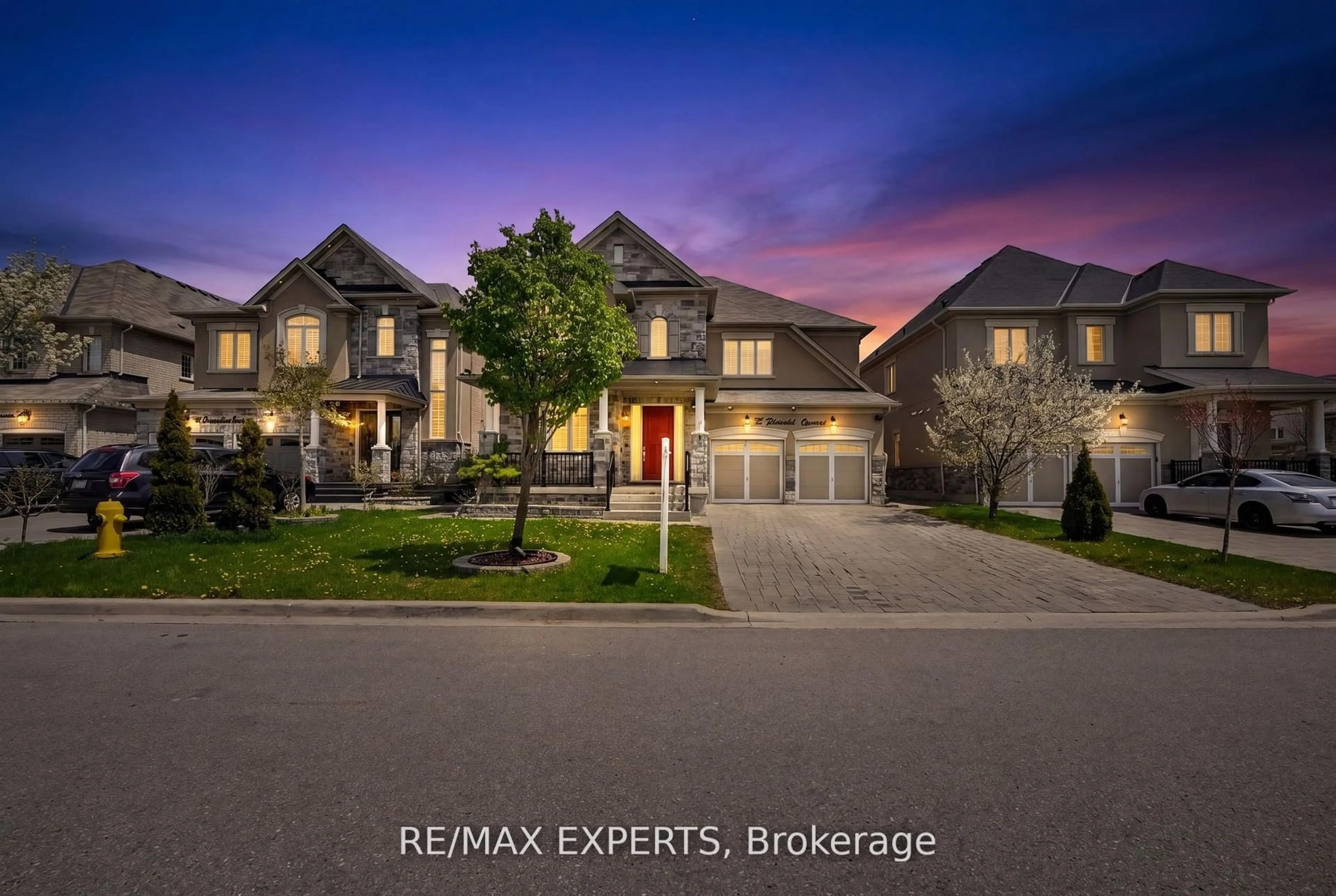 Home with brick exterior material, street for 74 Dunrobin Cres, Vaughan Ontario L4H 4A9